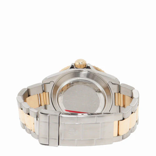 Rolex Men's Submariner Date Yellow Gold & Stainless Steel 40m Custom Dark Teal Dot Dial Watch Reference# 16613 - Image 4