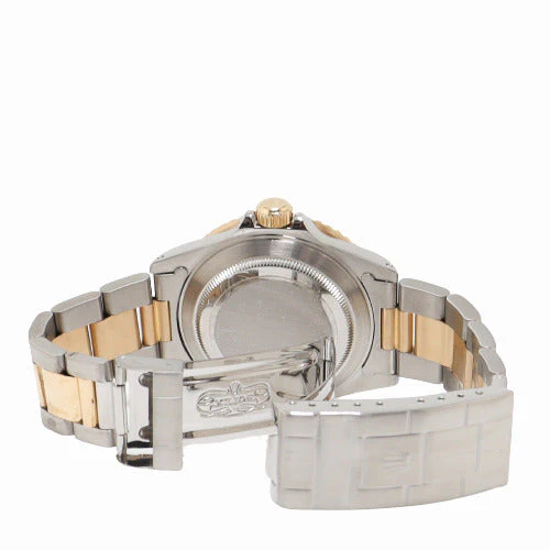 Rolex Men's Submariner Date Yellow Gold & Stainless Steel 40m Custom Dark Teal Dot Dial Watch Reference# 16613 - Image 5