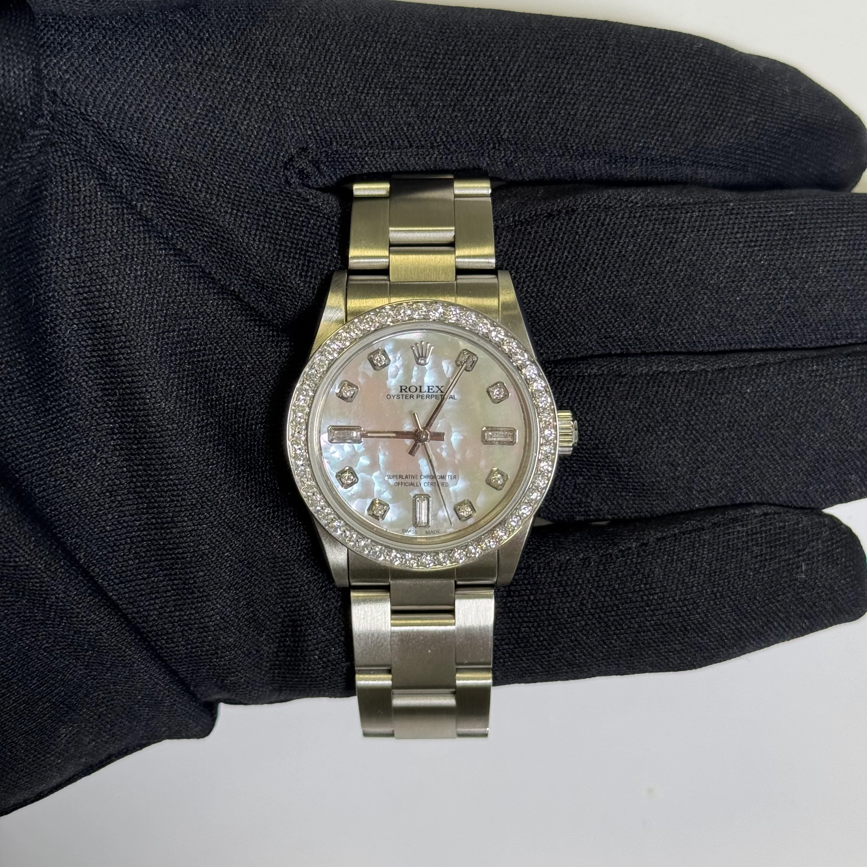 Rolex Oyster Perpetual 31mm MOP Dial Watch Ref# 67480 - Image 2
