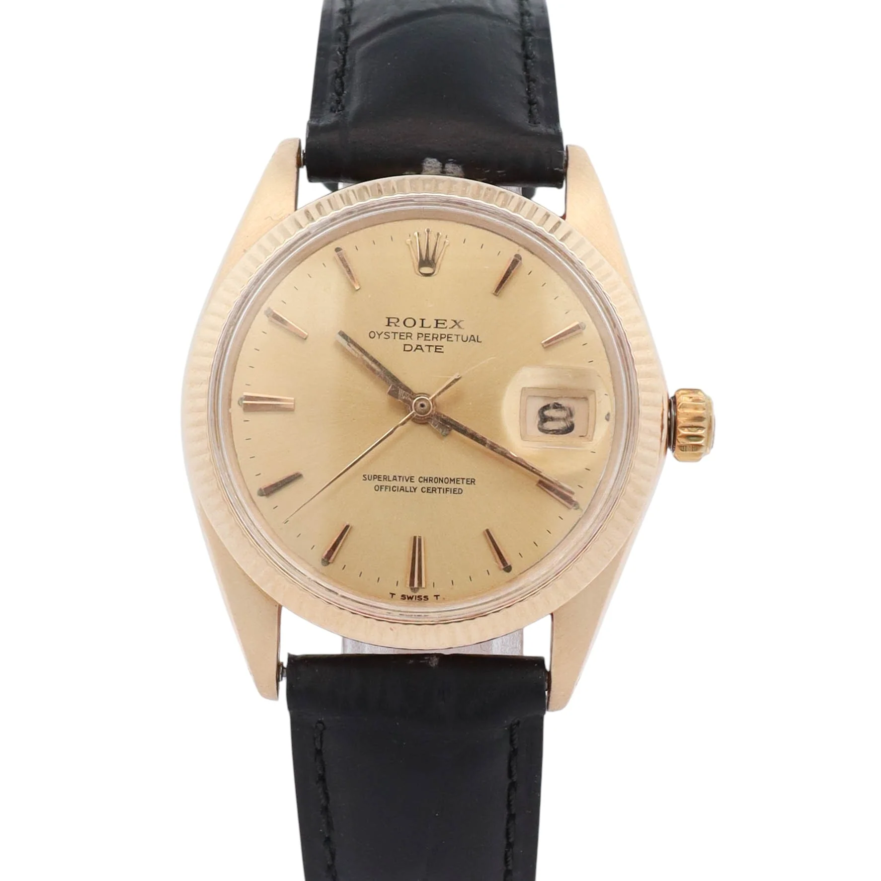 Rolex Oyster Perpetual 34mm Champagne Dial Watch Ref# 1503