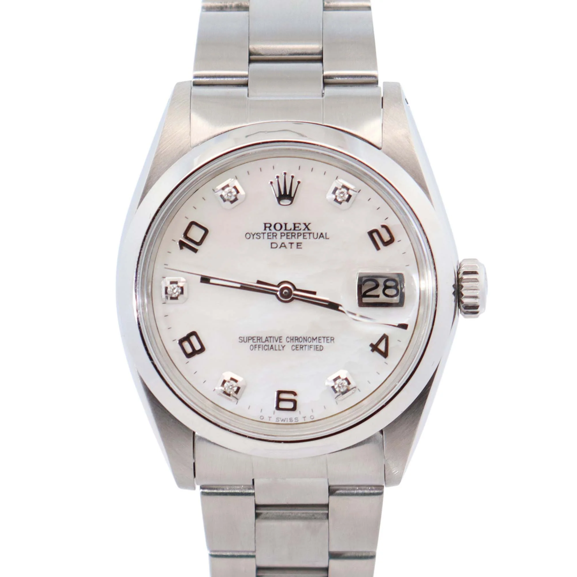 Rolex Oyster Perpetual 34mm MOP Dial Watch Ref# 1501