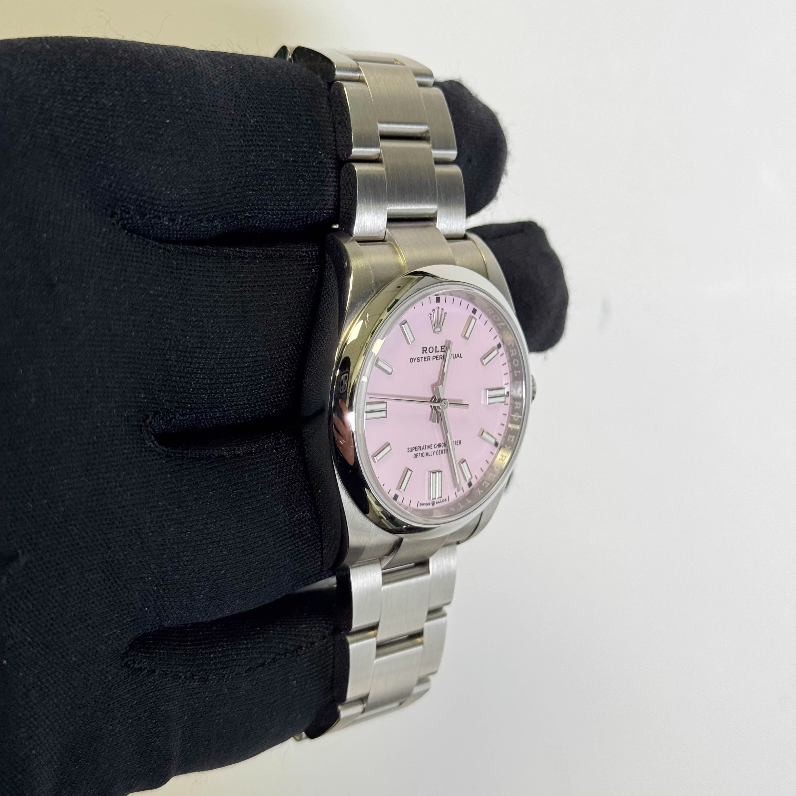Rolex Oyster Perpetual 36mm Pink Dial Watch Ref# 126000 - Image 3