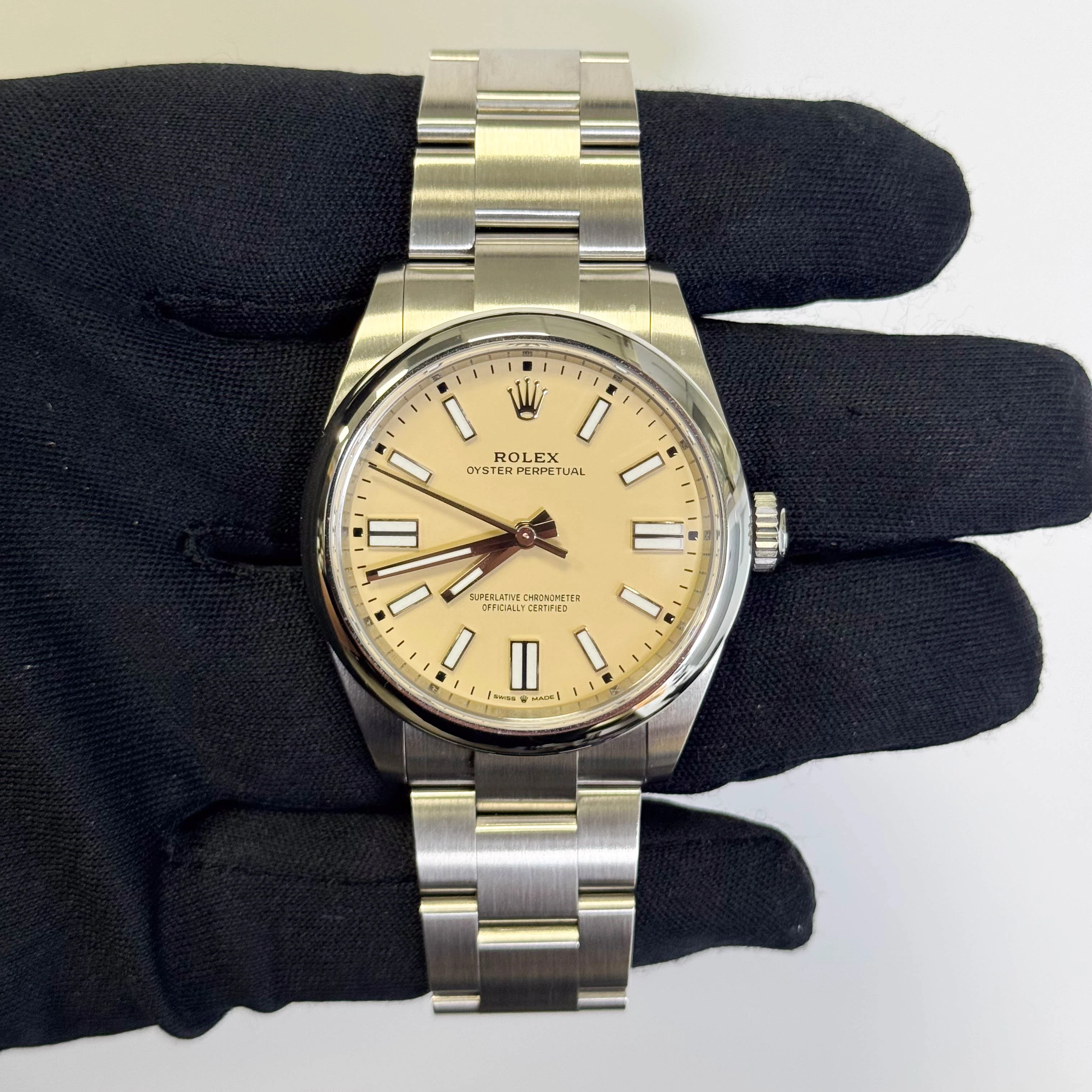 Rolex Oyster Perpetual 41mm Beige Dial Watch Ref# 134300 - Image 2