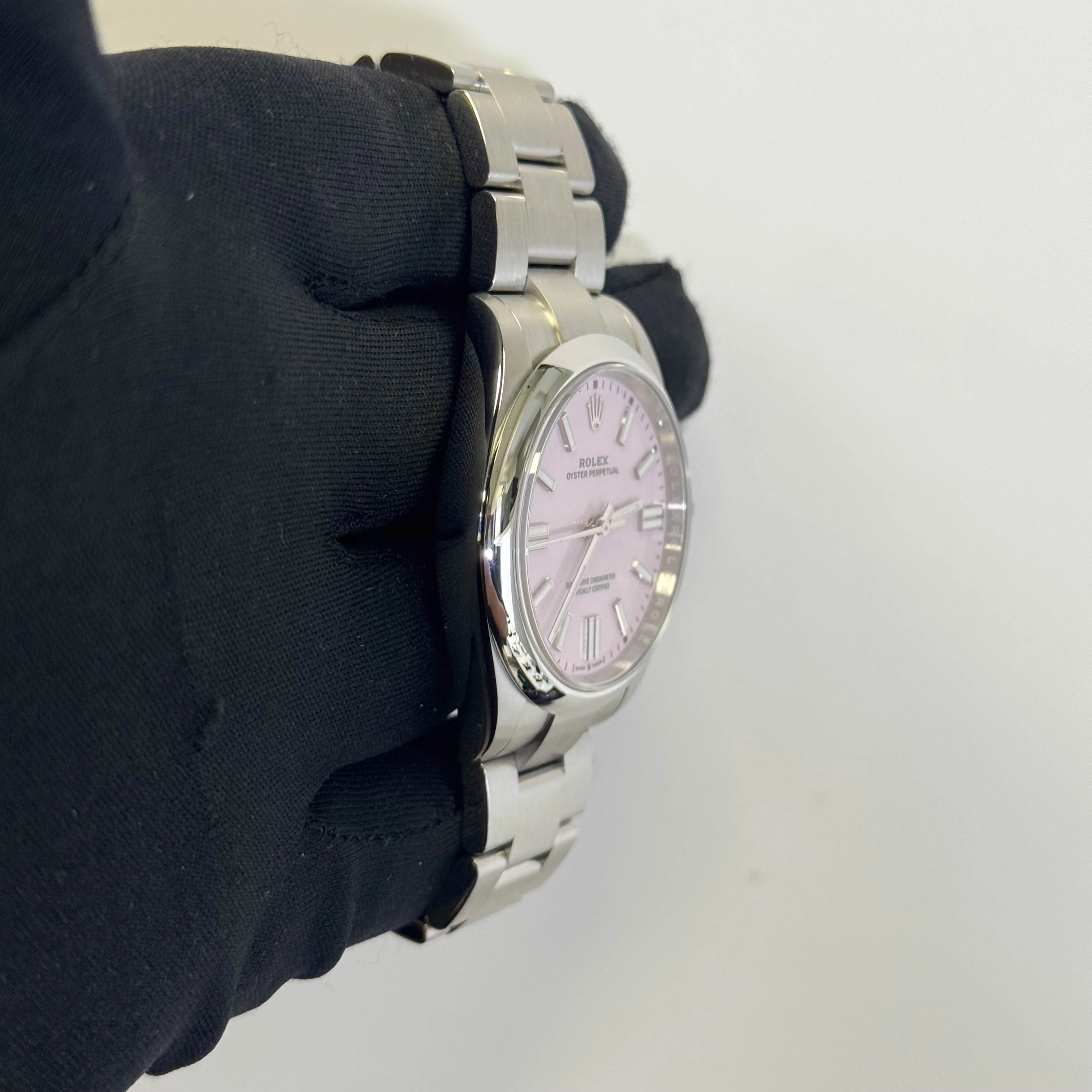 Rolex Oyster Perpetual 41mm Pink Dial Watch Ref# 134300 - Image 3