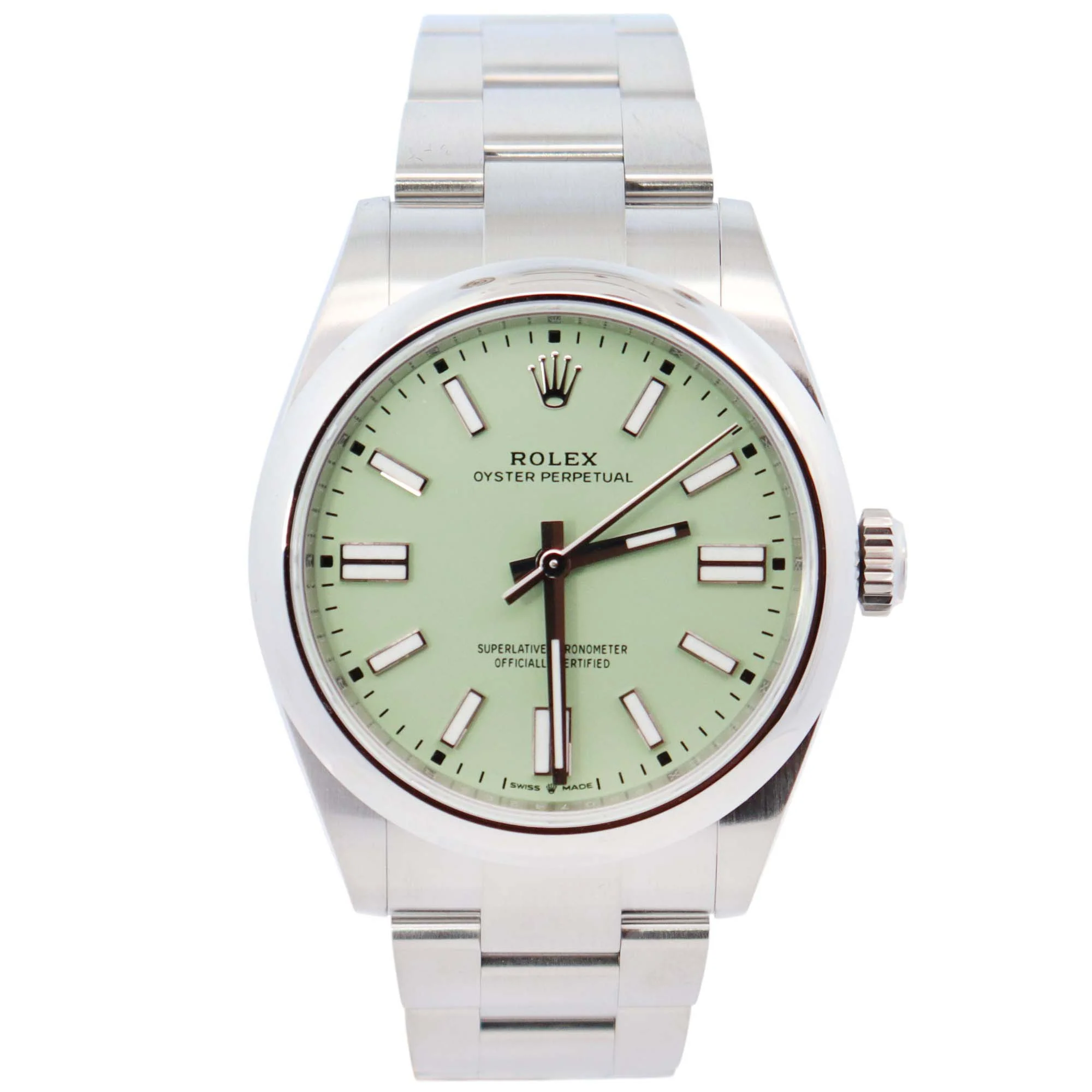 Rolex Oyster Perpetual 41mm Pistachio Dial Watch Ref# 134300
