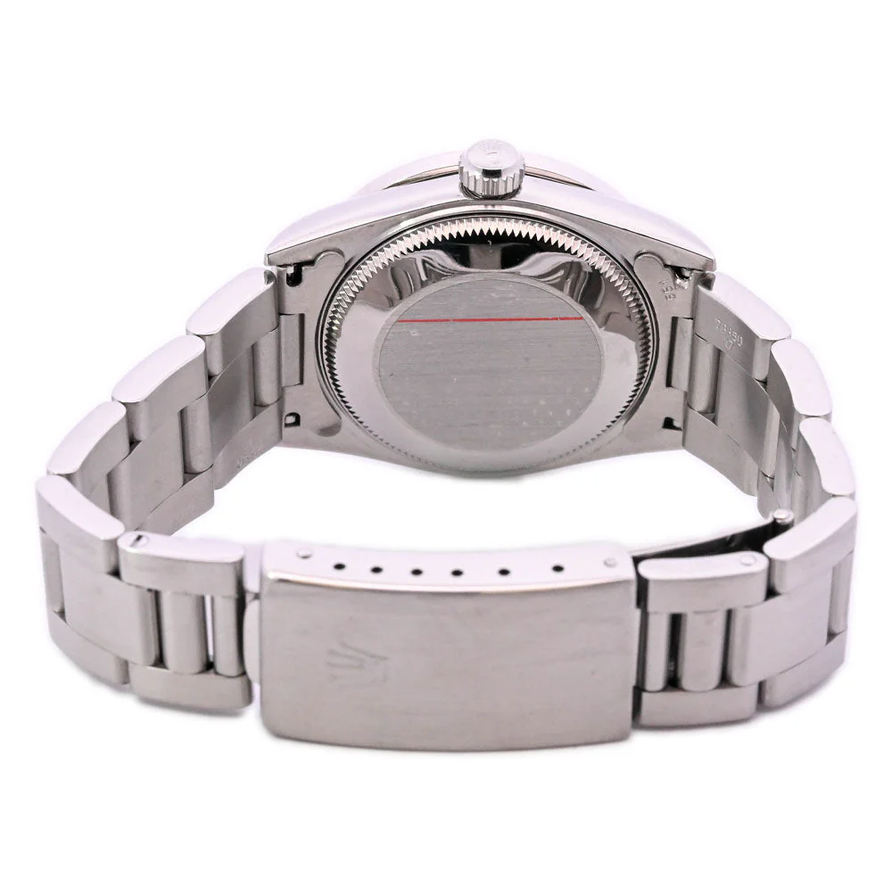 Rolex Oyster Perpetual Stainless Steel 31mm Custom White MOP Diamond Dial Watch Reference #: 67480 - Image 4