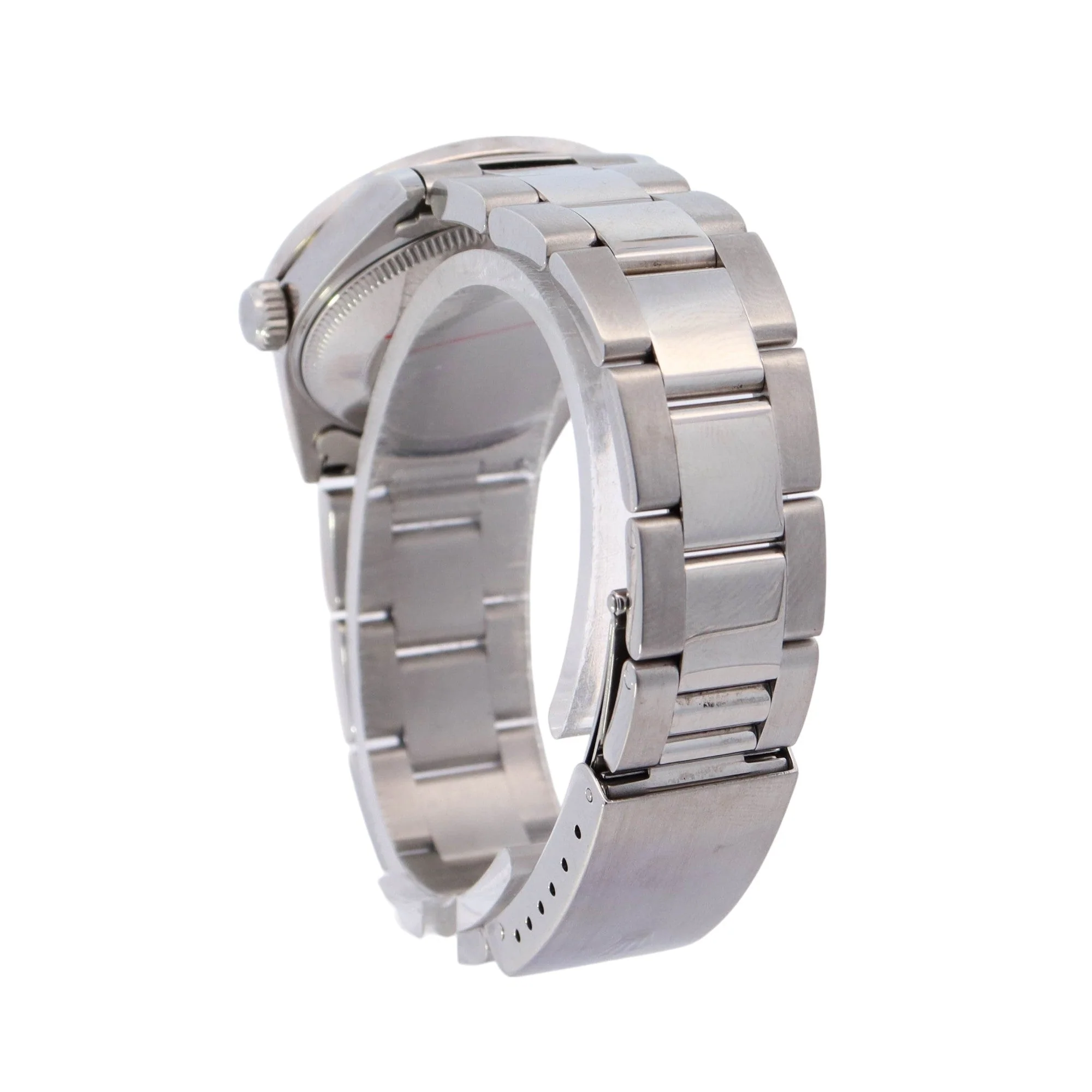 Rolex Oyster Perpetual Stainless Steel 31mm MOP Diamond Dot Dial Watch Reference #: 67480 - Image 3