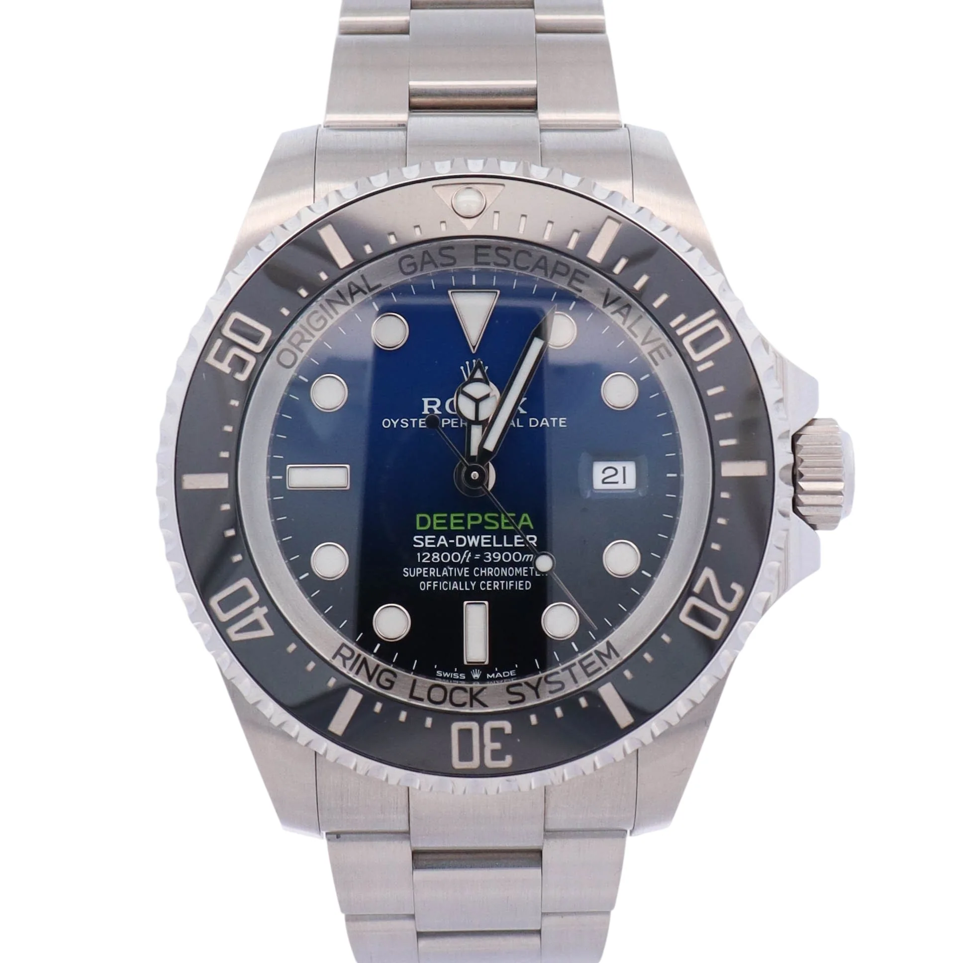 Rolex Sea-Dweller Deepsea 44mm Black/Blue Dial Watch Ref# 126660