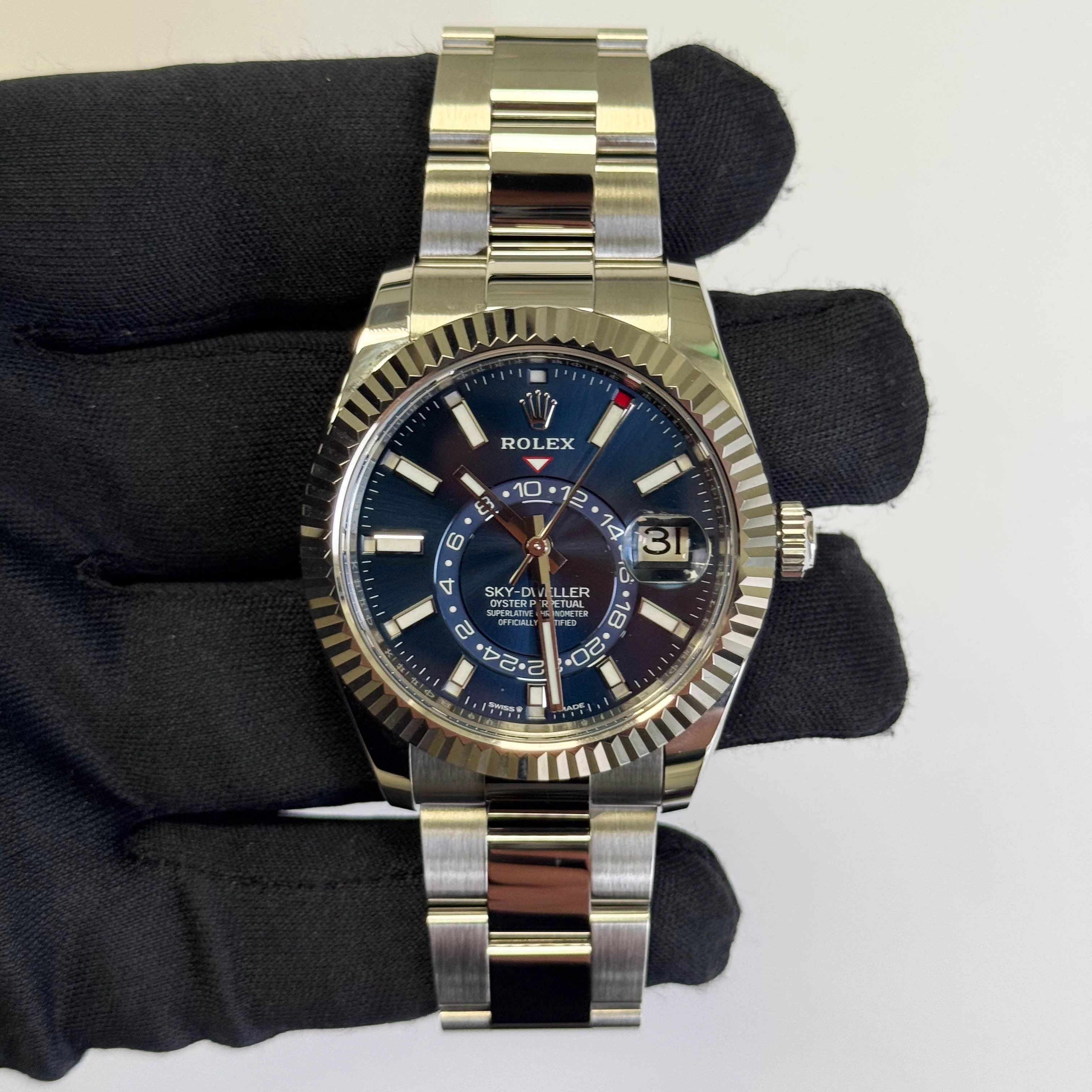 Rolex Sky-Dweller 42mm Blue Dial Watch Ref# 336934 - Image 2