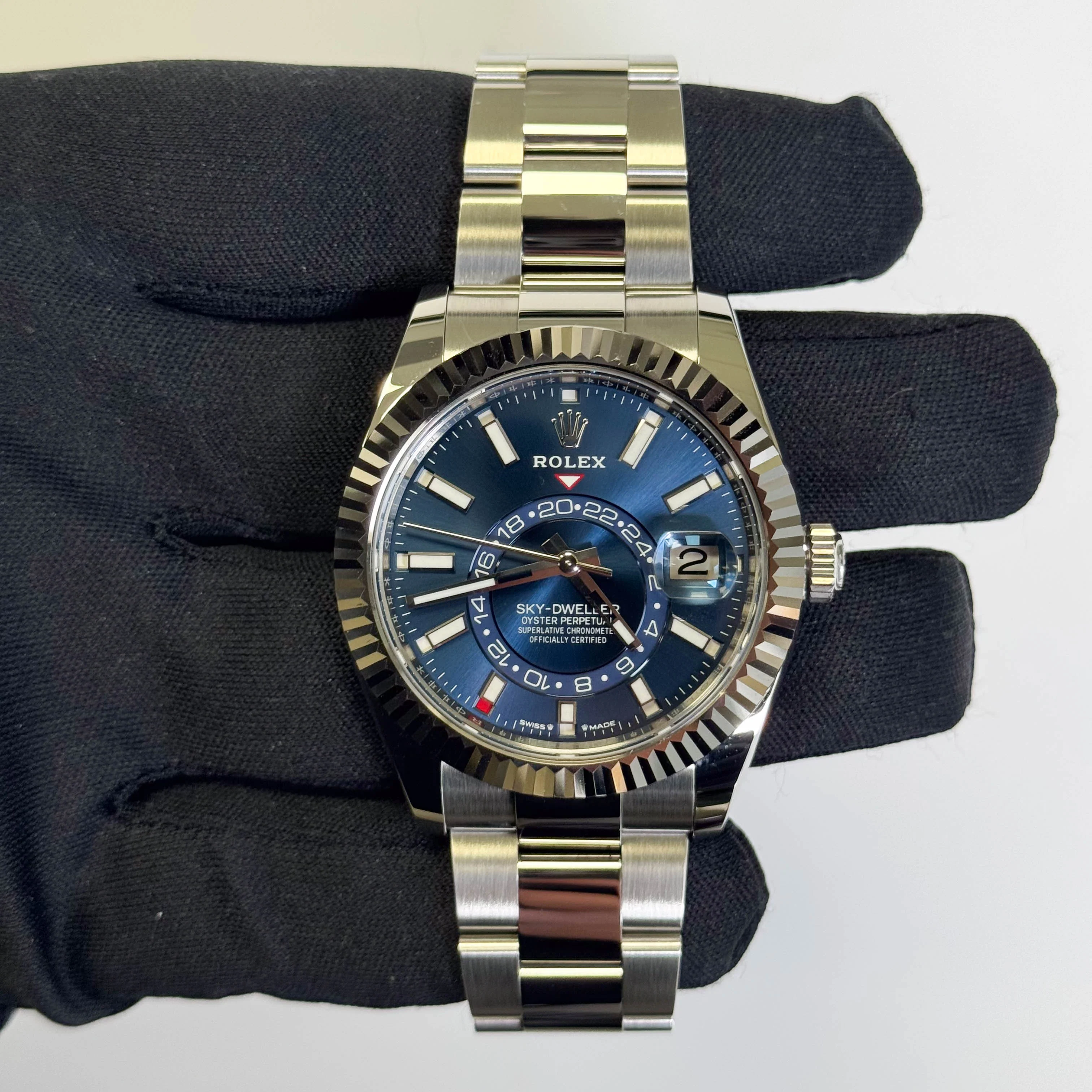 Rolex Sky-Dweller 42mm Blue Dial Watch Ref# 336934 - Image 2