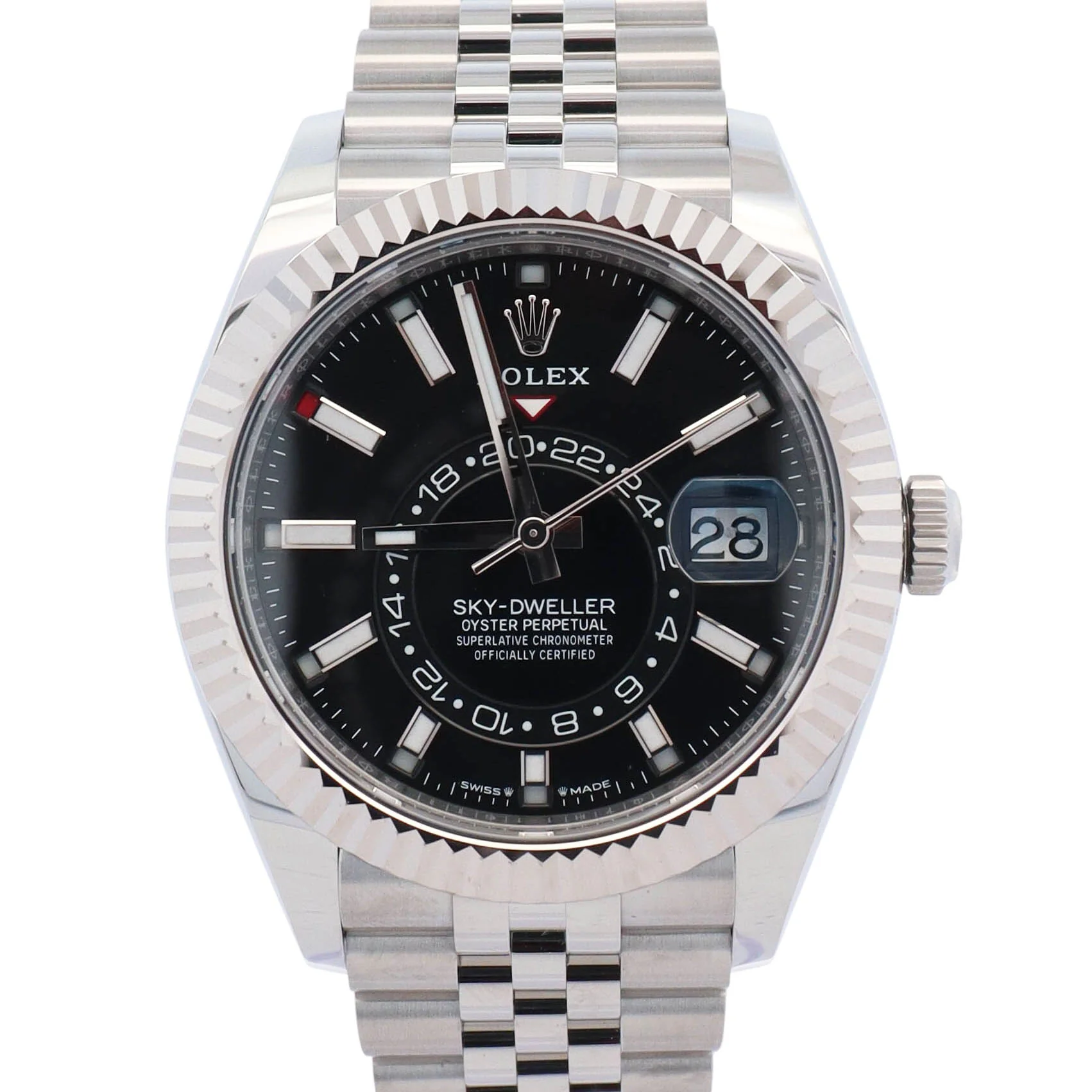 Rolex Sky-Dweller 42mm Black Dial Watch Ref# 336934