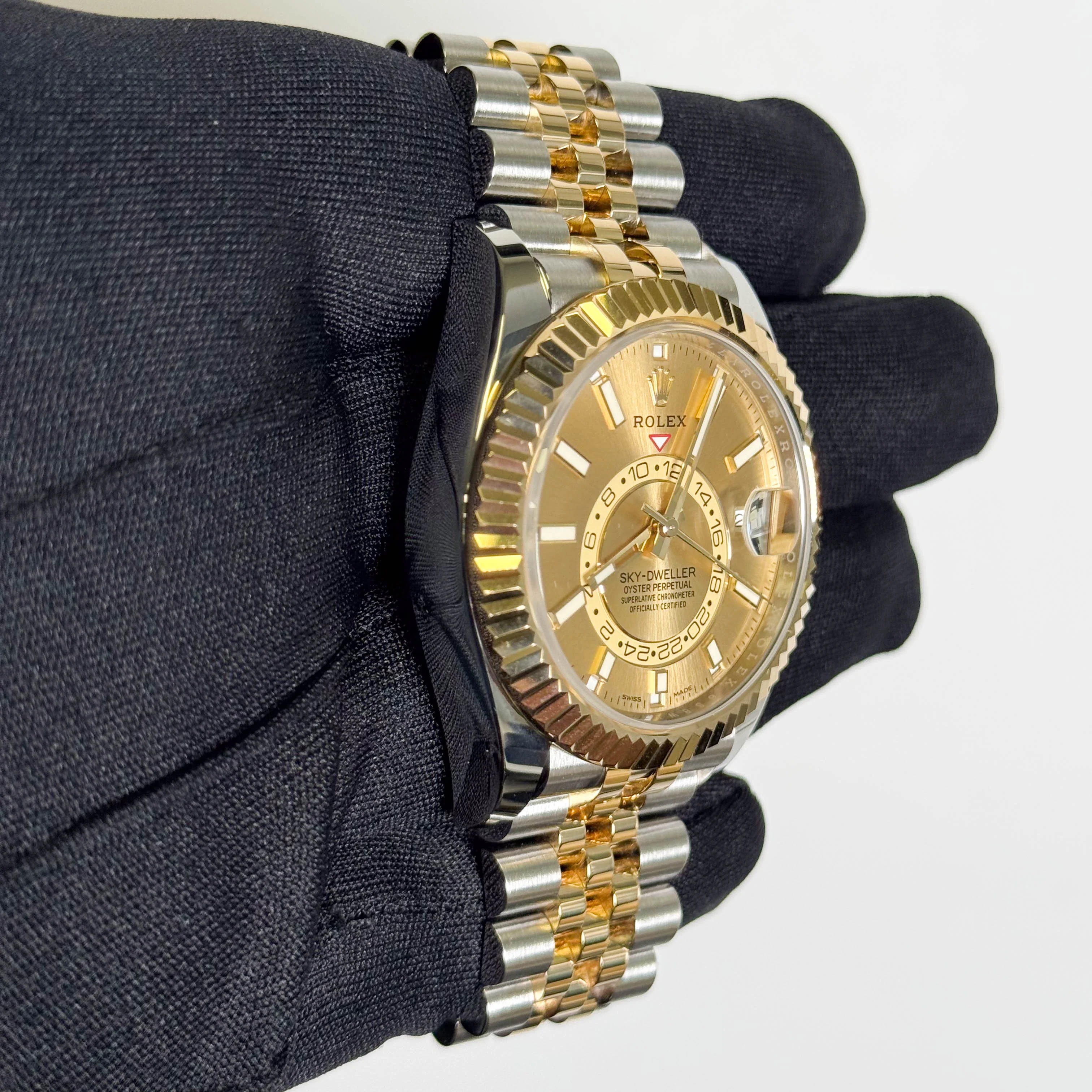 Rolex Sky-Dweller 42mm Champagne Dial Watch Ref# 326933 - Image 3