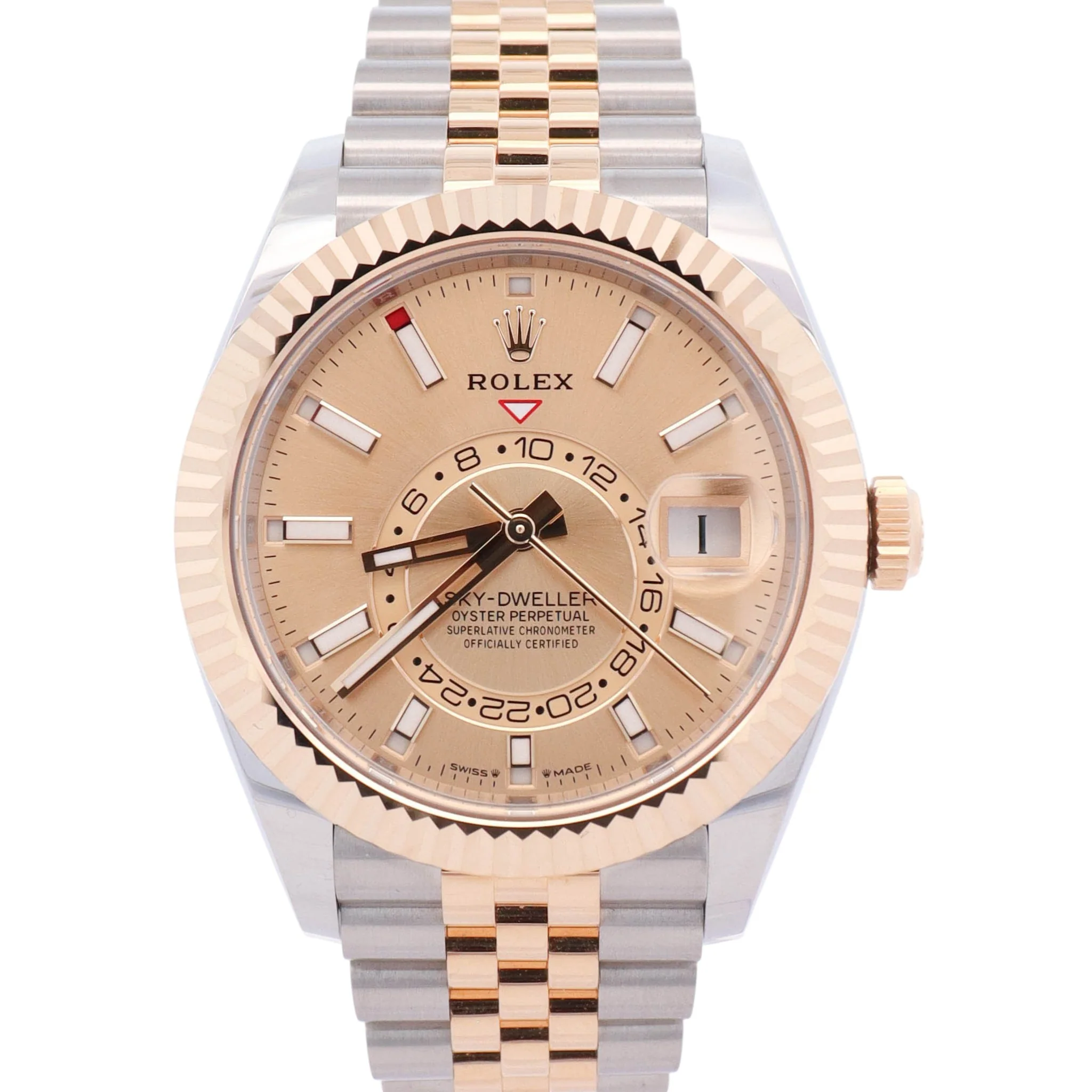 Rolex Sky-Dweller 42mm Champagne Dial Watch Ref# 336933