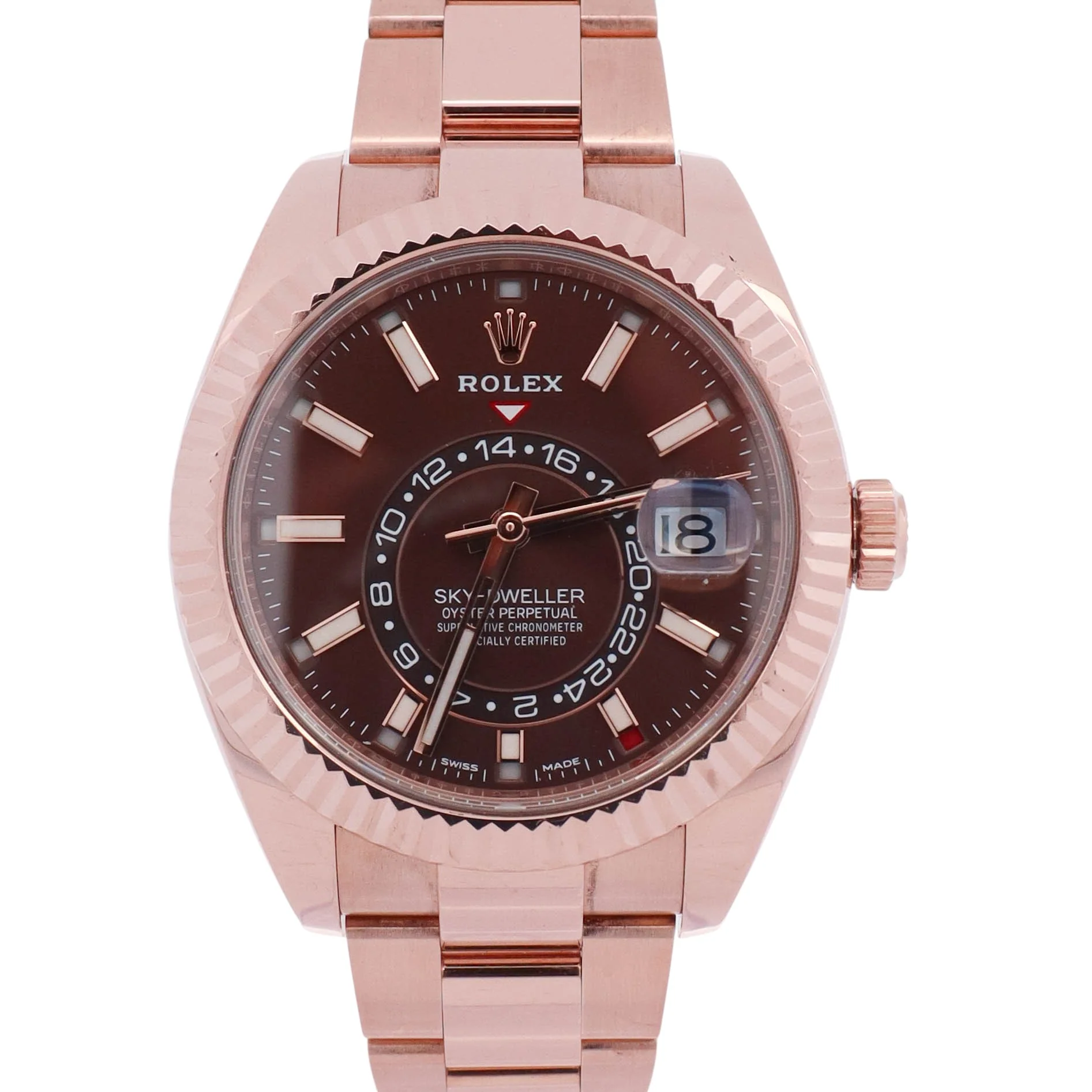 Rolex Sky-Dweller 42mm Chocolate Dial Watch Ref# 326935