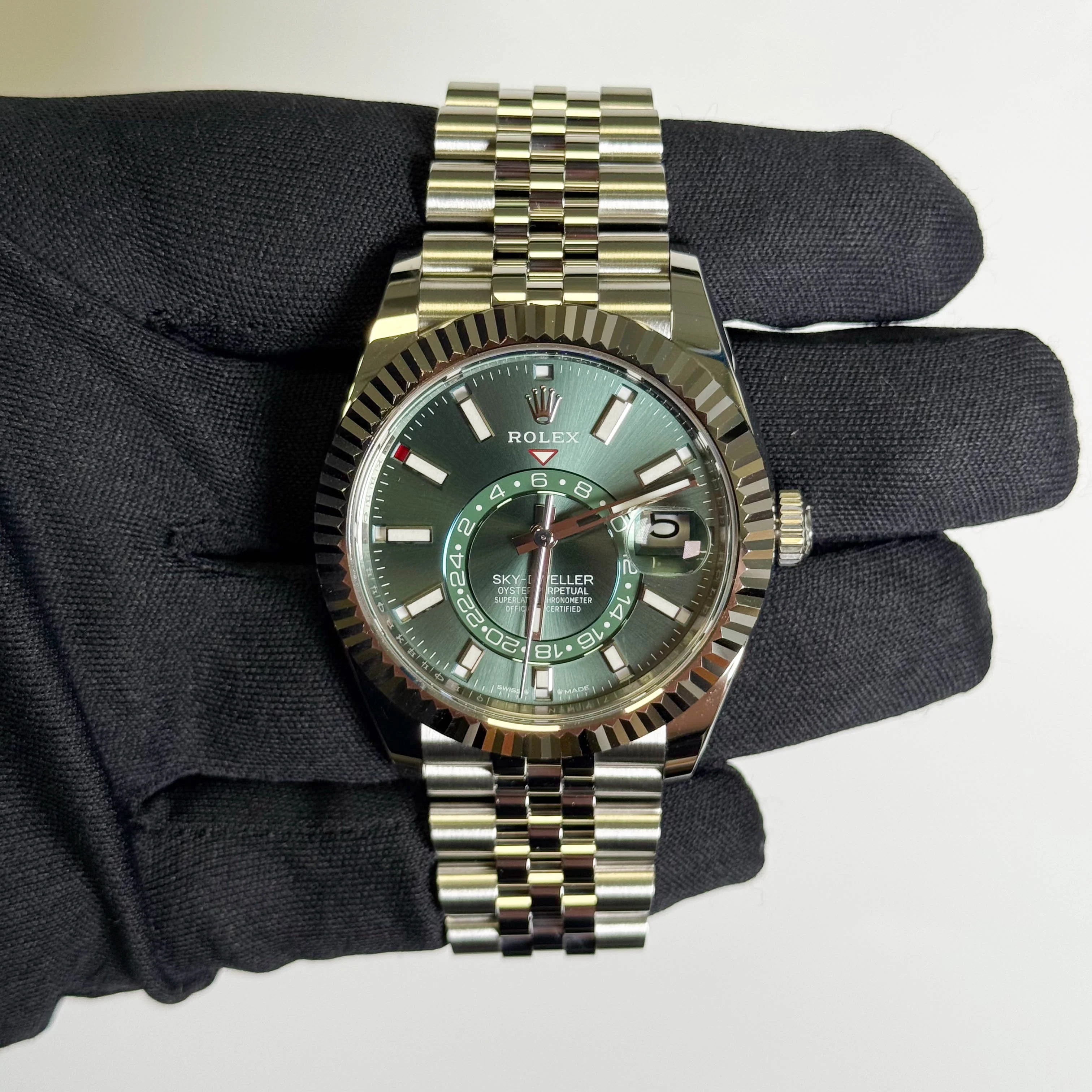 Rolex Sky-Dweller 42mm Green Dial Watch Ref# 336934 - Image 2