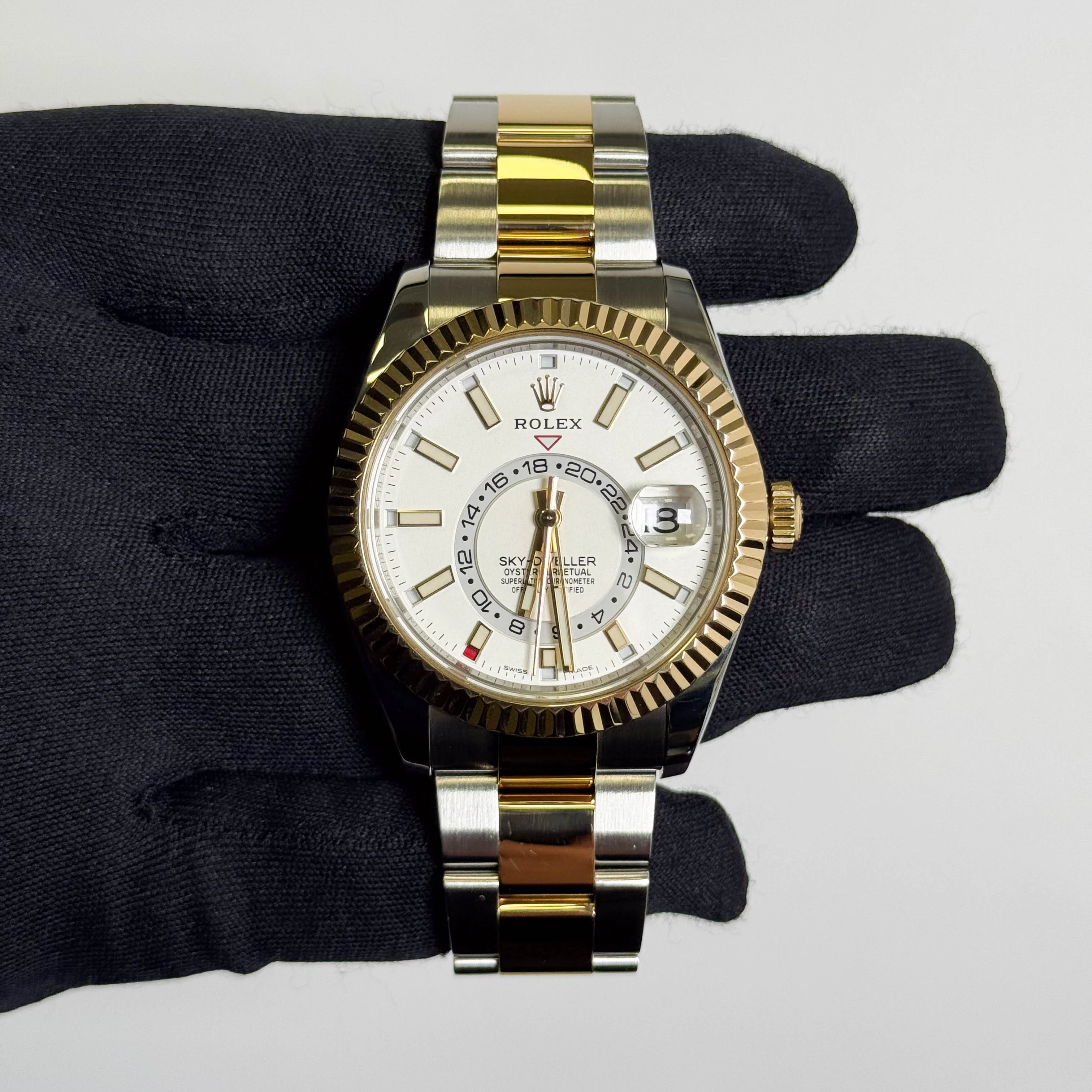 Rolex Sky-Dweller 42mm White Dial Watch Ref# 326933 - Image 2