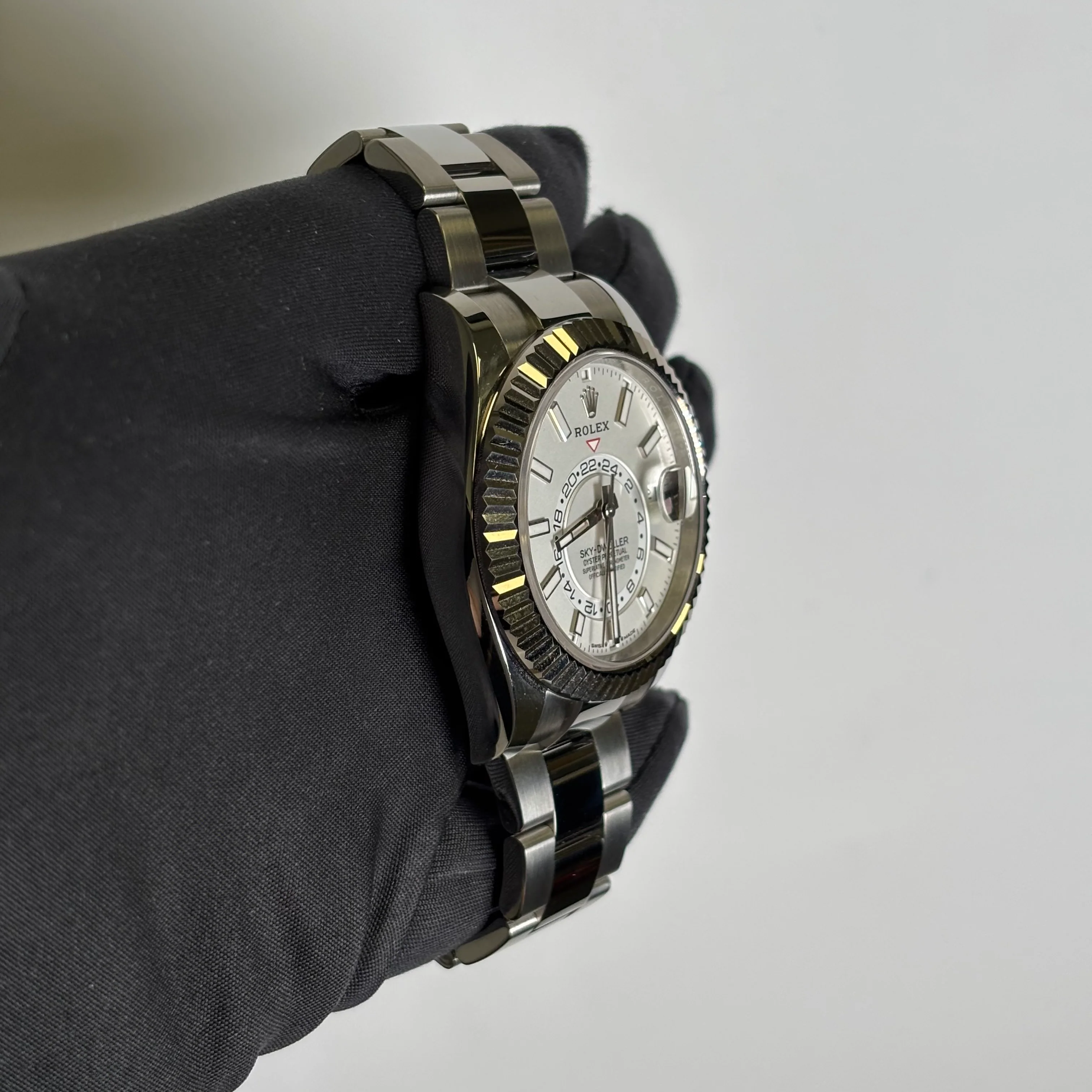 Rolex Sky-Dweller 42mm White Dial Watch Ref# 336934 - Image 3
