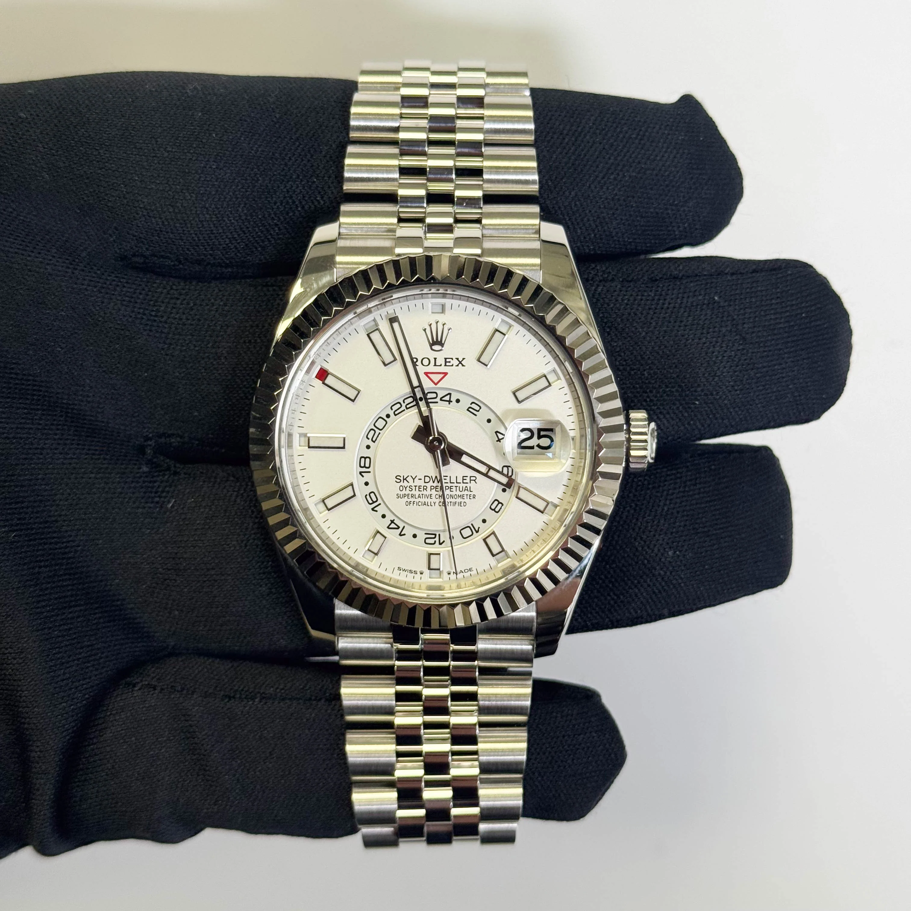 Rolex Sky-Dweller 42mm White Dial Watch Ref# 336934 - Image 2
