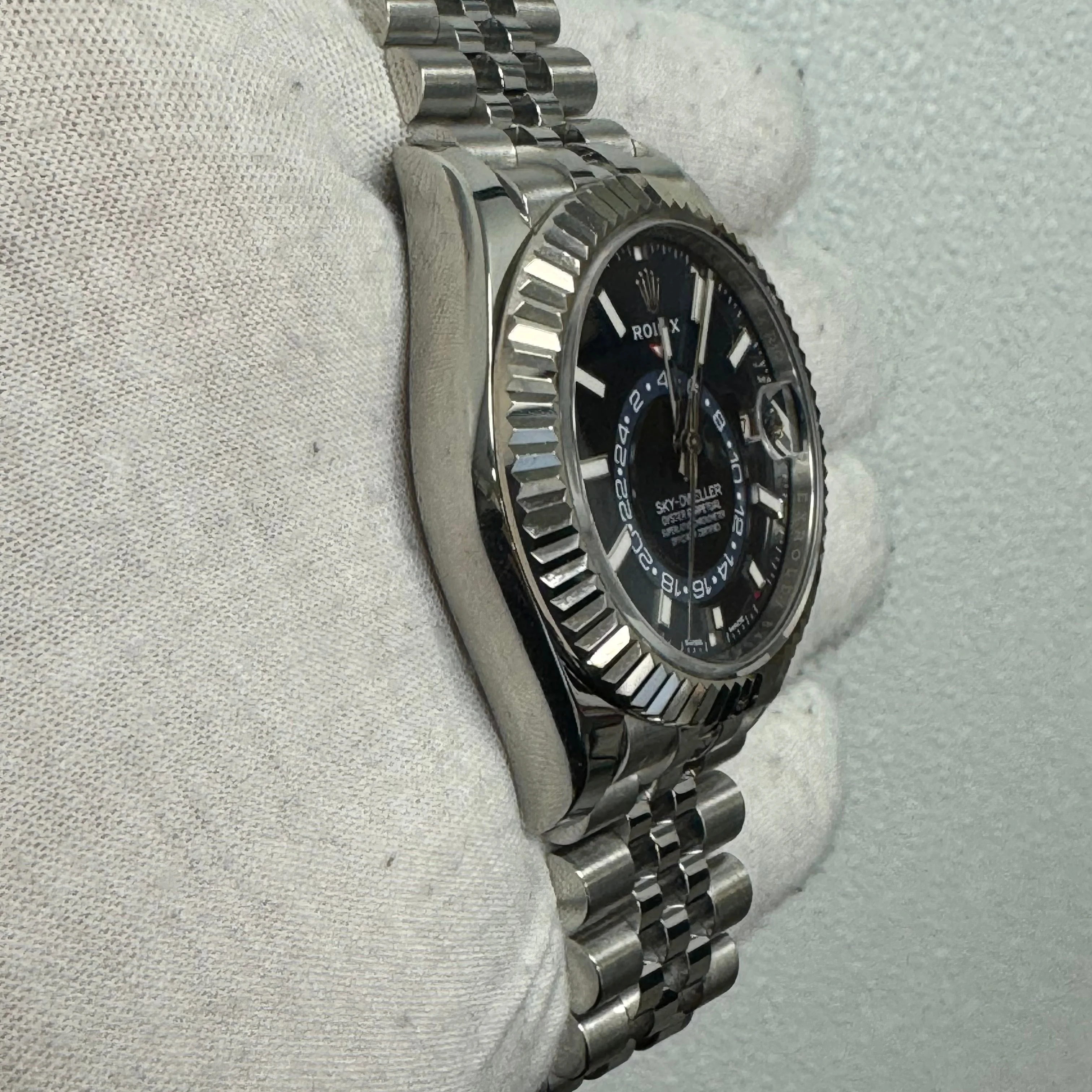 Rolex Sky Dweller Stainless Steel 42mm Blue Stick Dial Watch Reference# 326934 - Image 2