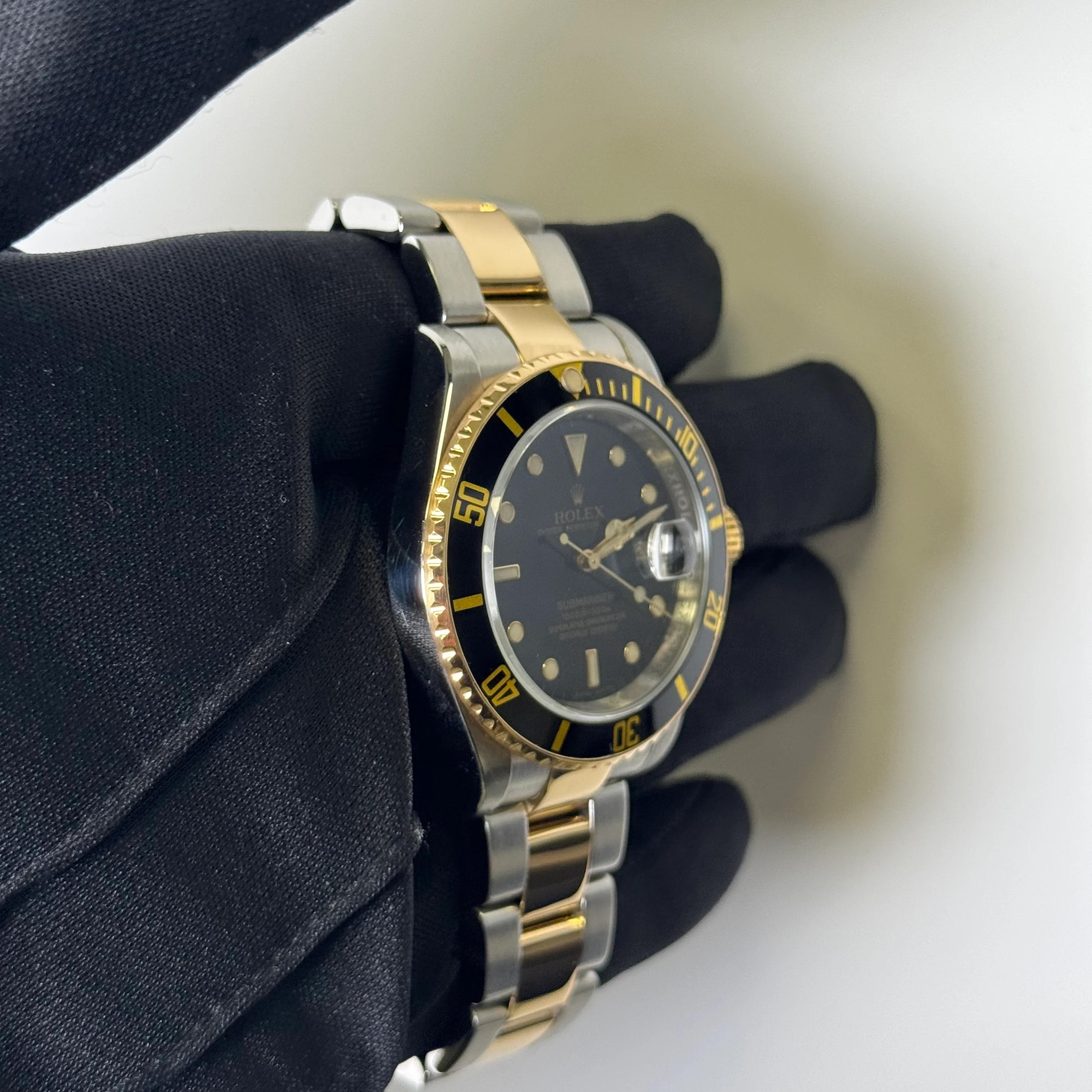 Rolex Submariner 40mm Black Dial Watch Ref# 16613 - Image 3