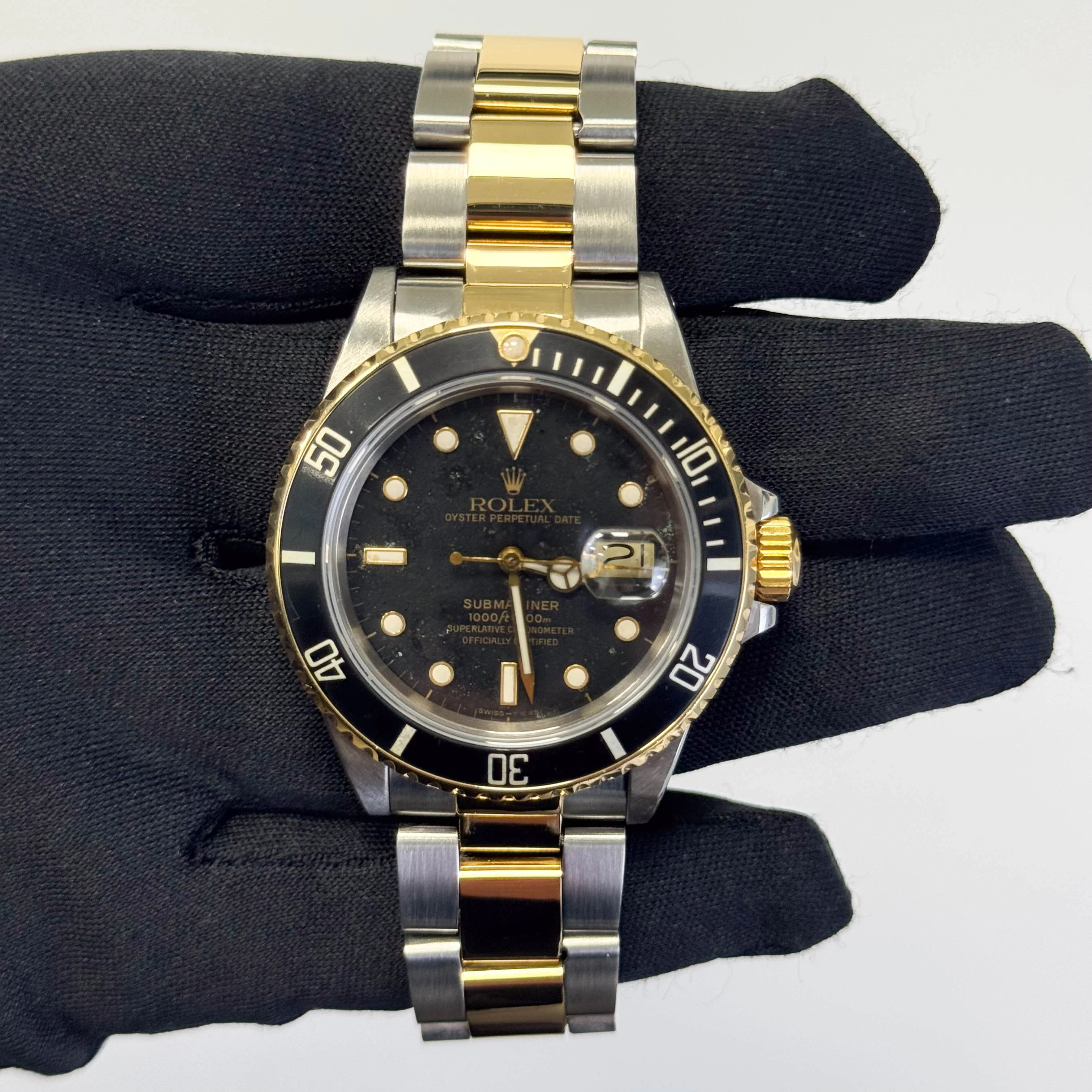 Rolex Submariner 40mm Black Dial Watch Ref# 16613 - Image 2