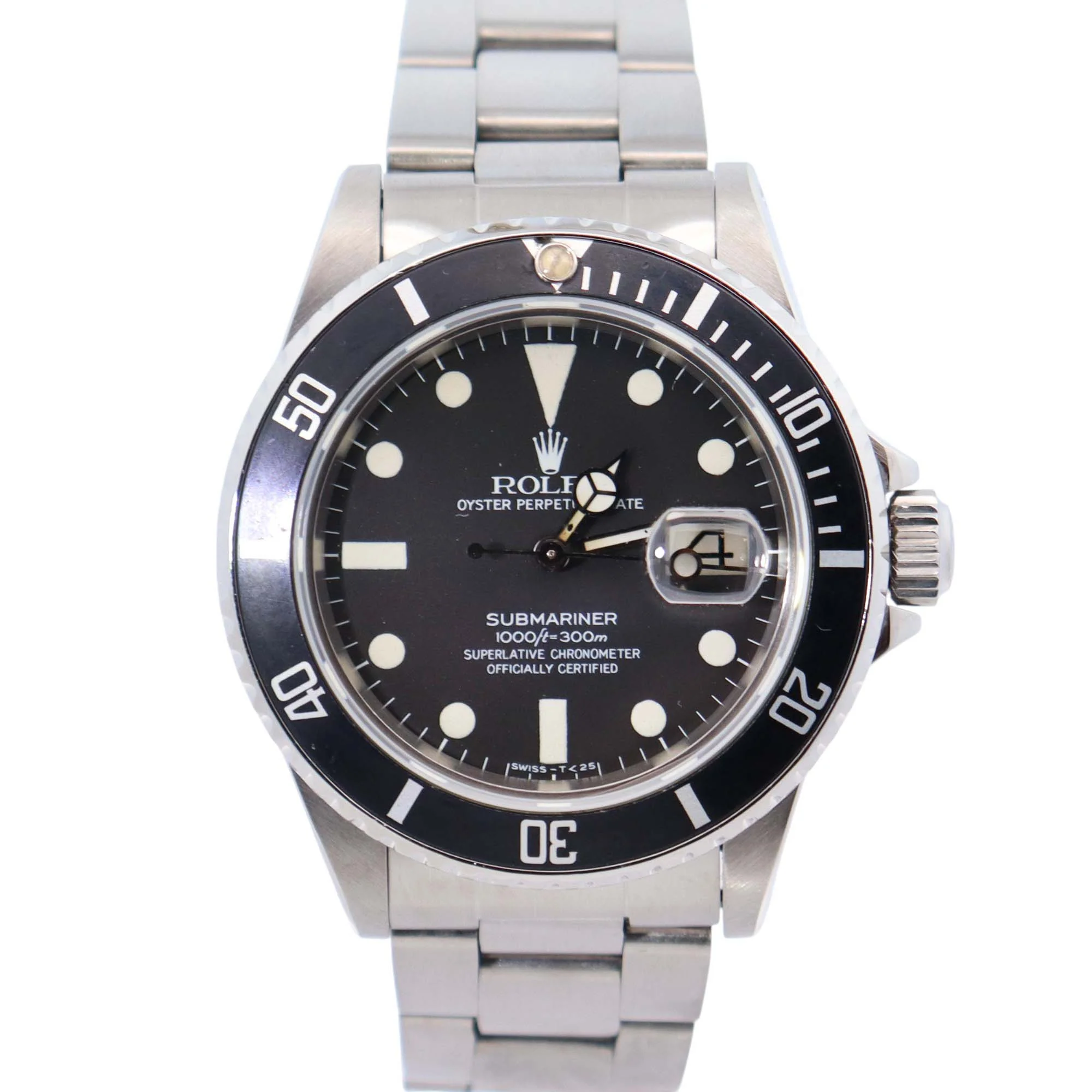 Rolex Submariner 40mm Black Dial Watch Ref# 16800