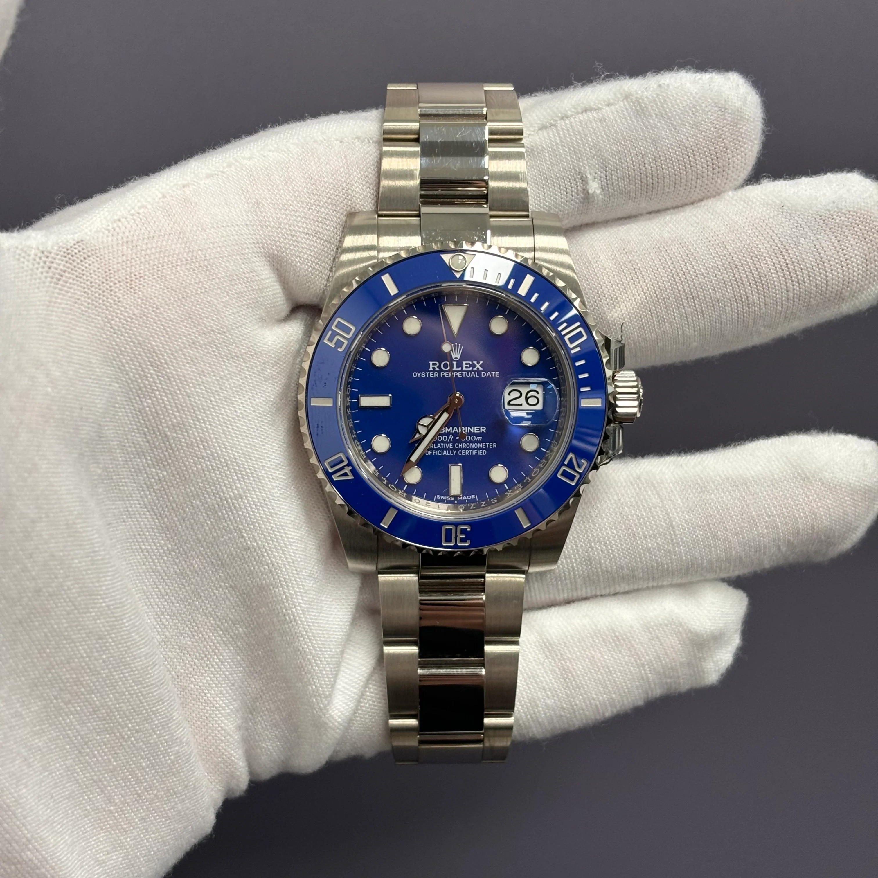 Rolex Submariner 40mm Blue Dial Watch Ref# 116619LB - Image 2