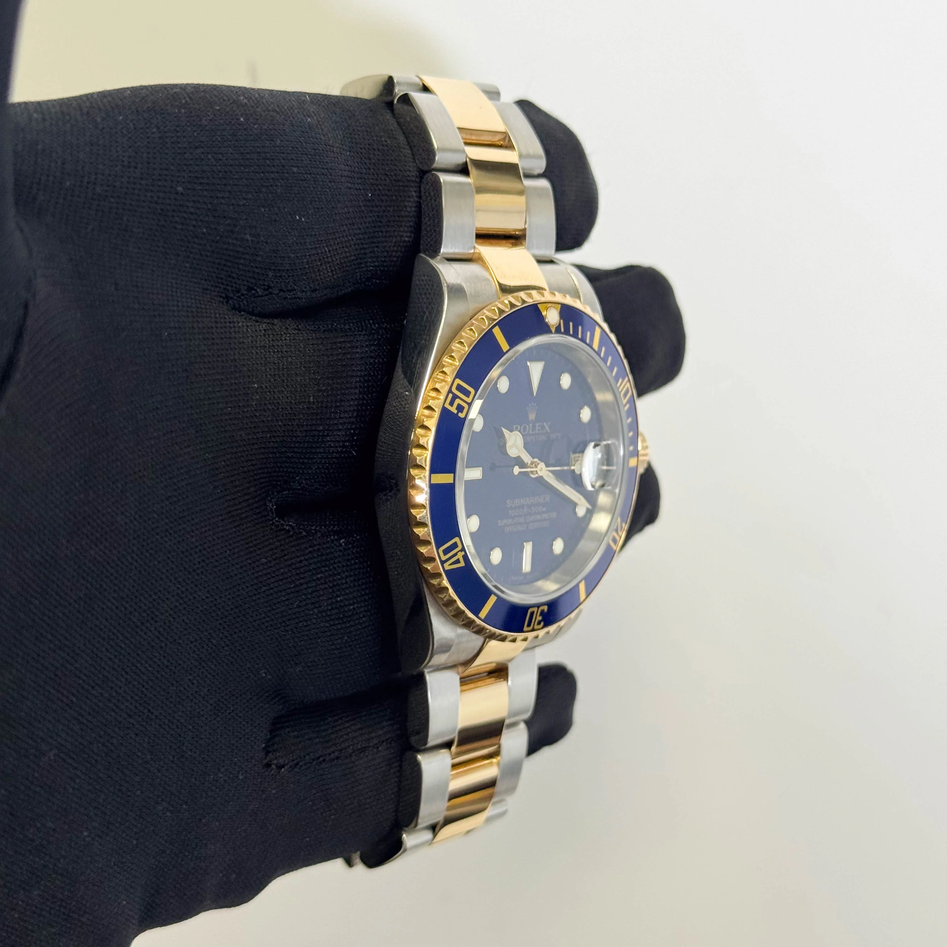 Rolex Submariner 40mm Blue Dial Watch Ref# 16613 - Image 3