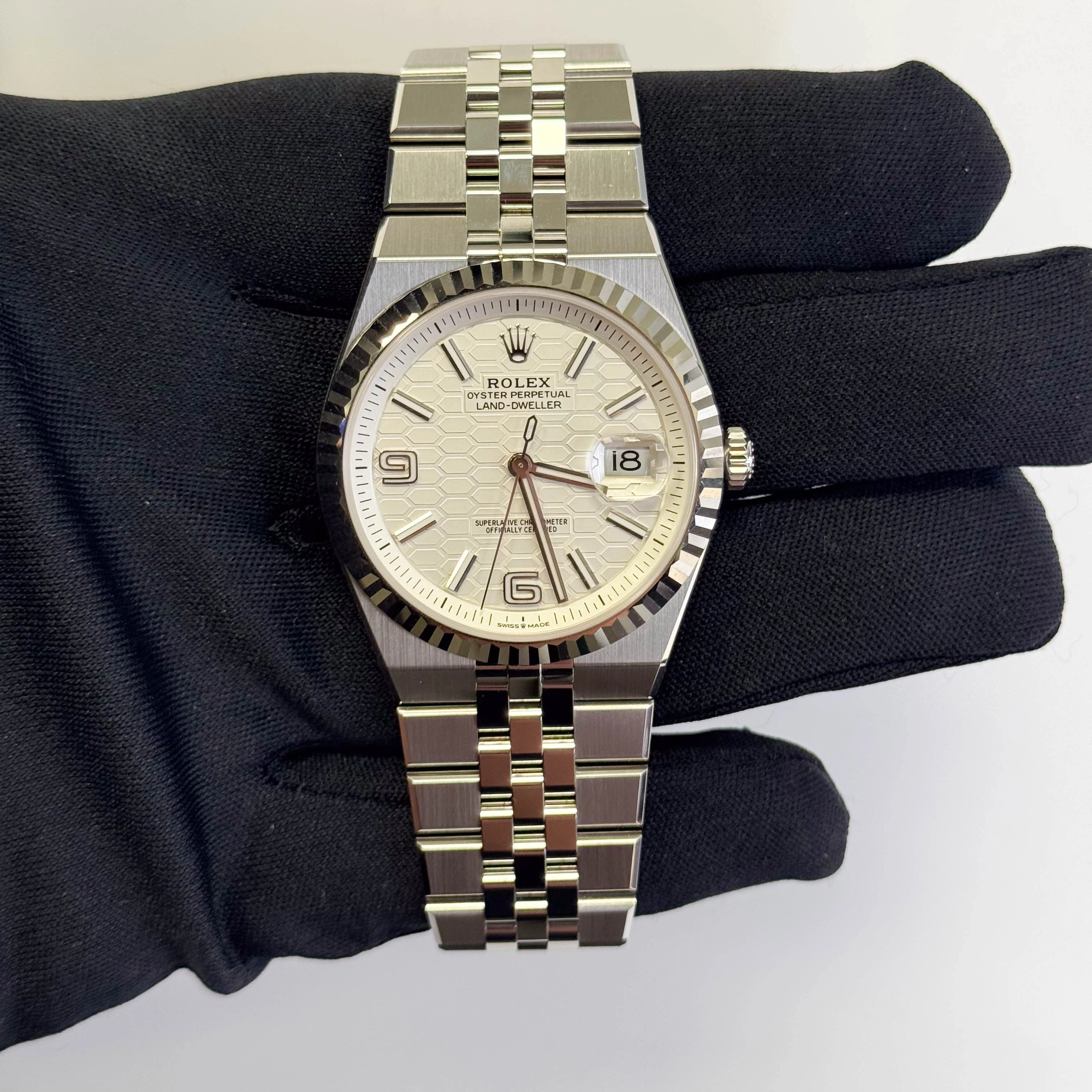 Rolex Land-Dweller 40mm White Dial Watch Ref # 127334 - Image 2