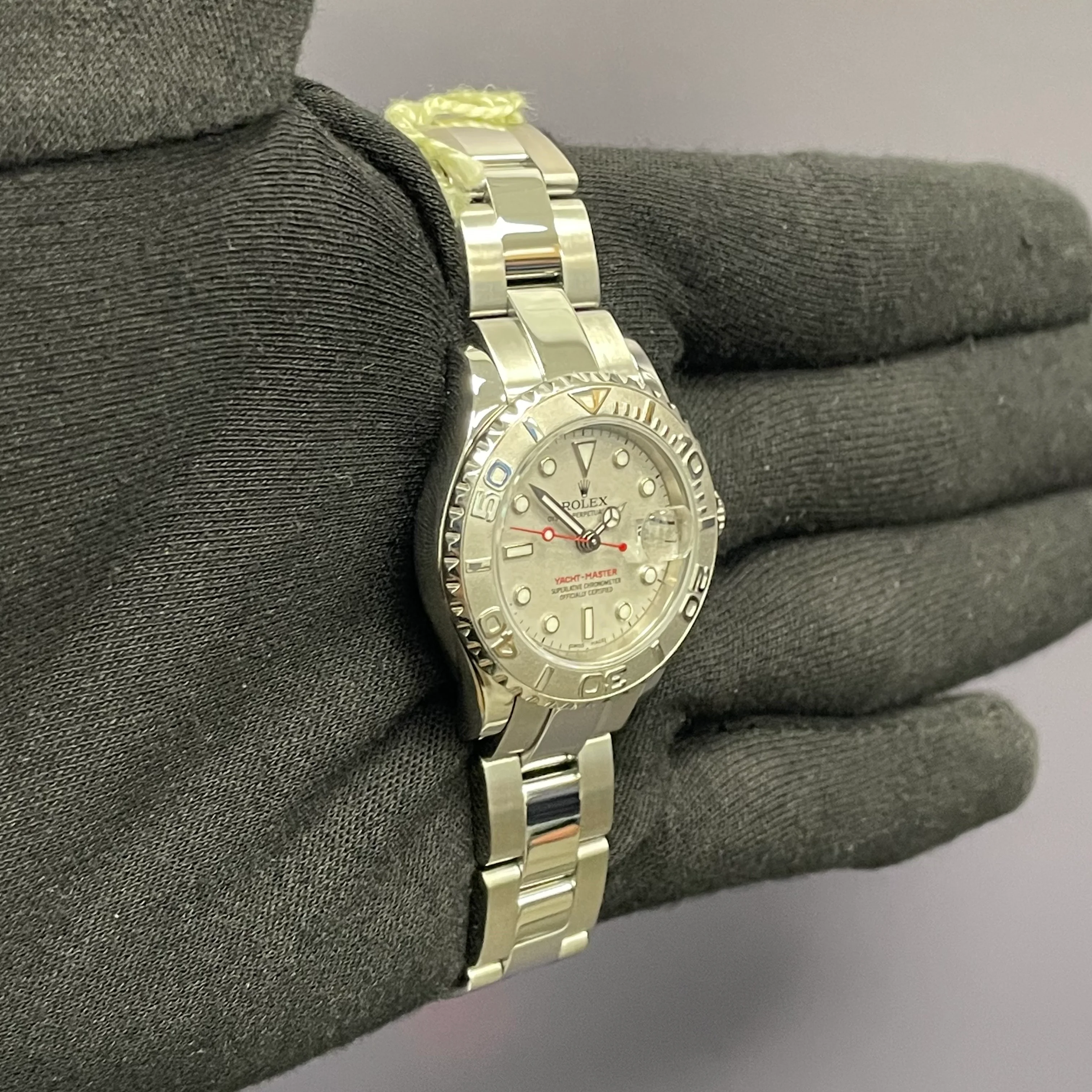 Rolex Yacht-Master 29mm Silver Dial Watch Ref# 169622 - Image 3