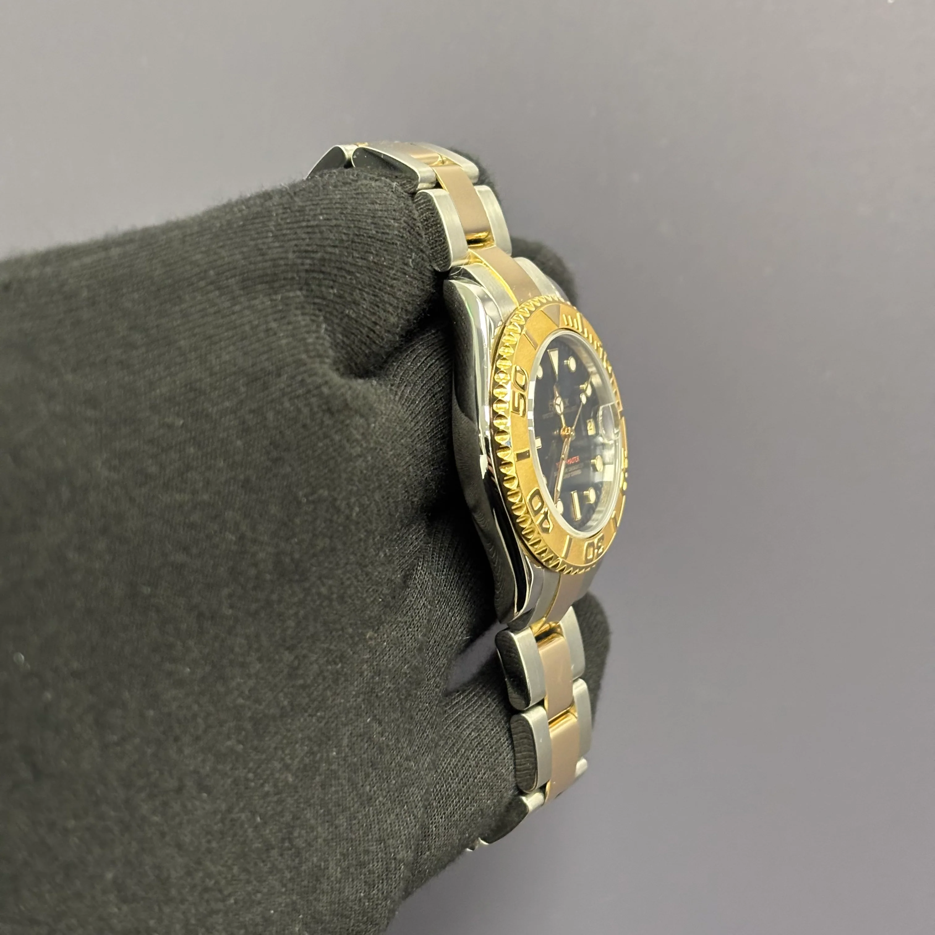 Rolex Yacht-Master 35mm Blue Dial Watch Ref# 68623 - Image 3
