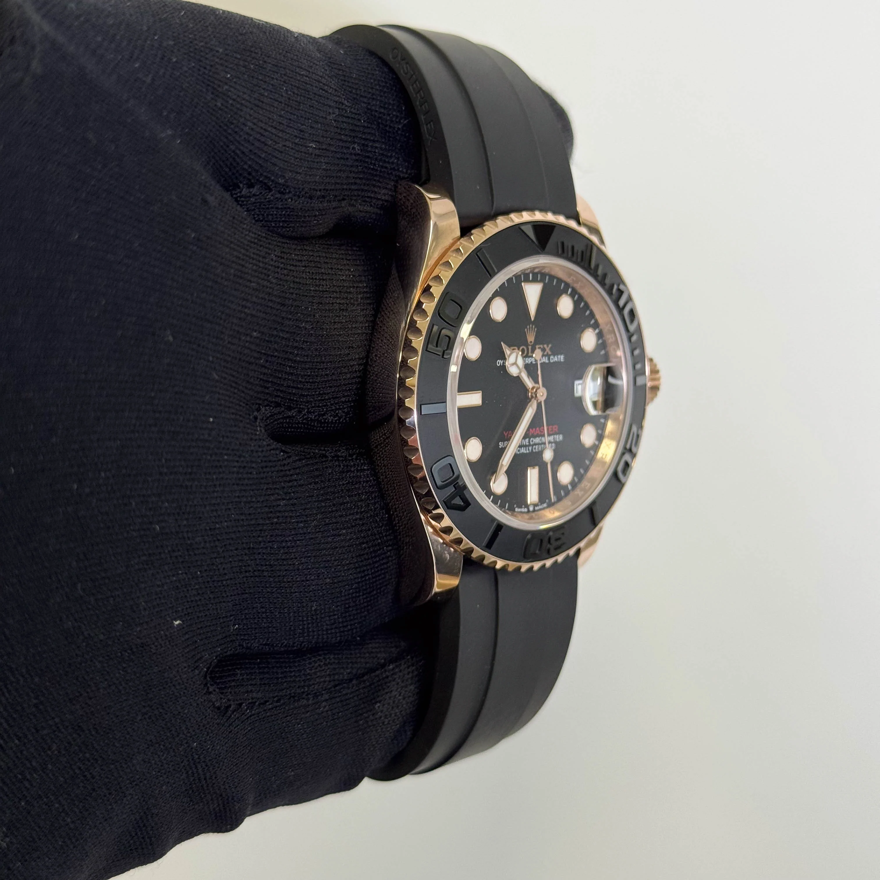 Rolex Yacht-Master 40mm Black Dial Watch Ref# 126655 - Image 3