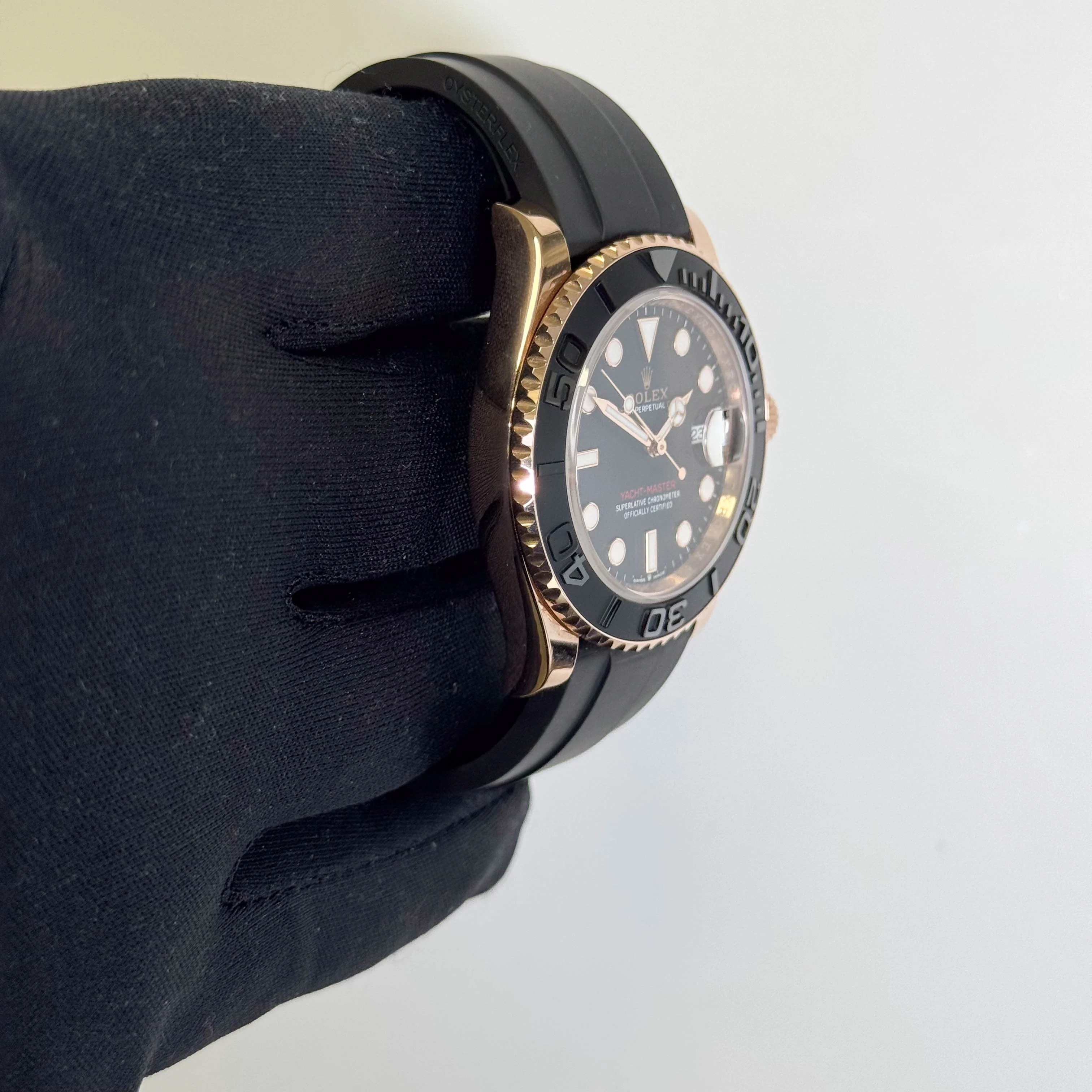 Rolex Yacht-Master 40mm Black Dial Watch Ref# 126655 - Image 3