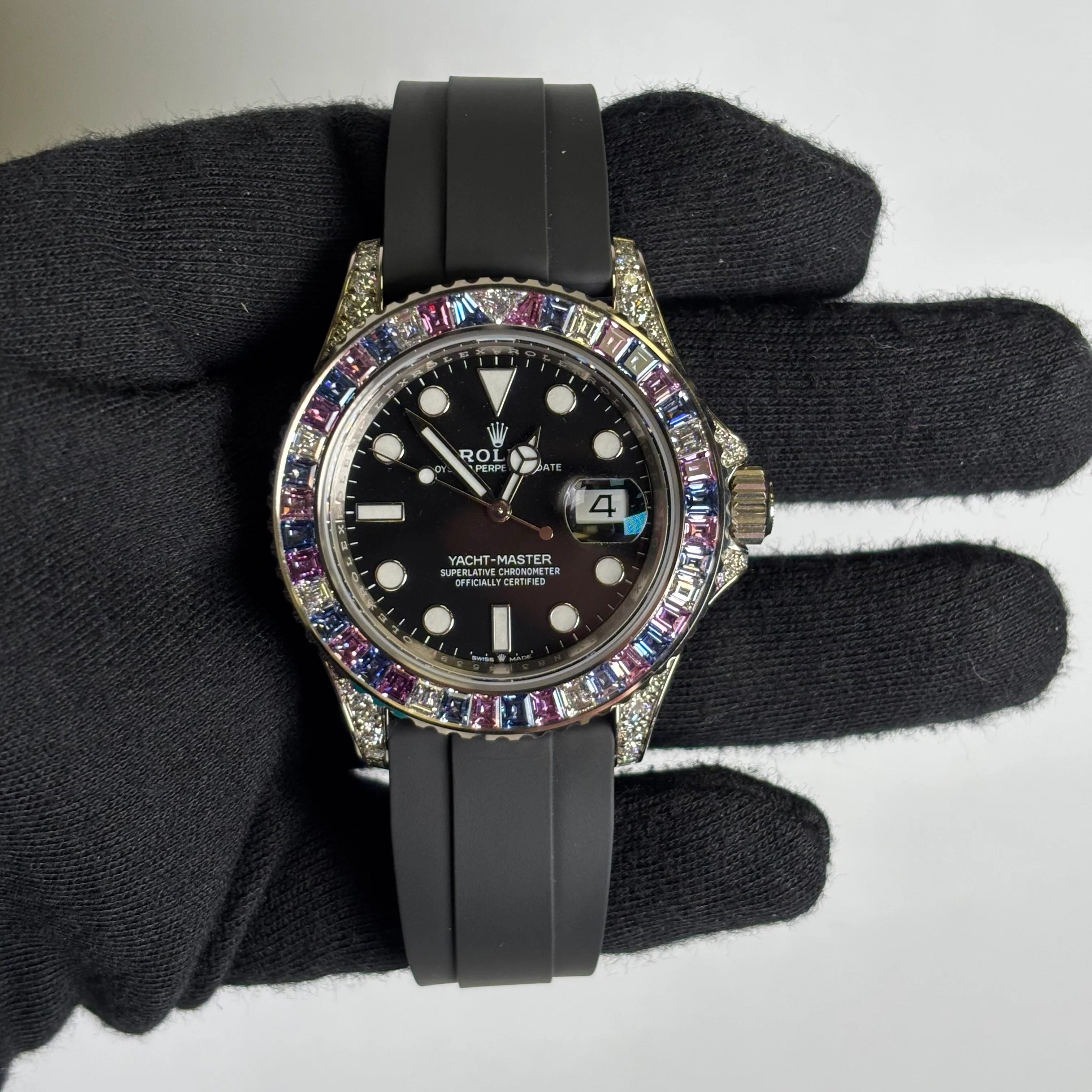 Rolex Yacht-Master 40mm Black Dial Watch Ref# 126679SABR - Image 3