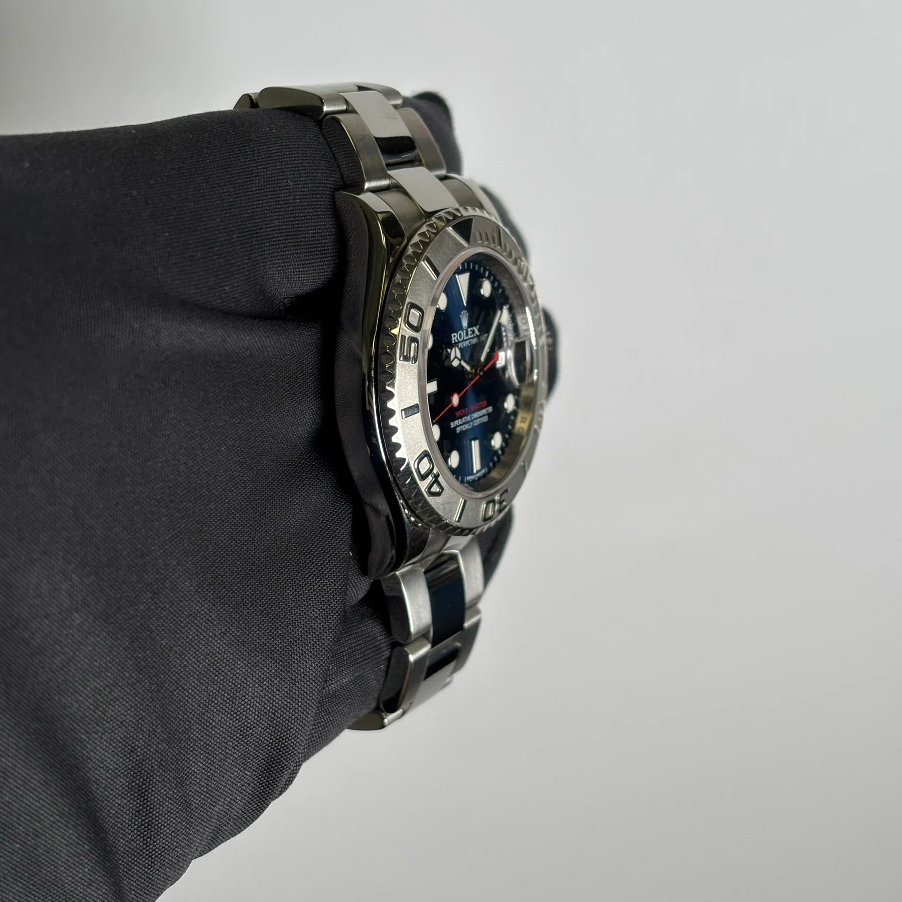 Rolex Yacht-Master 40mm Blue Dial Watch Ref# 116622 - Image 3