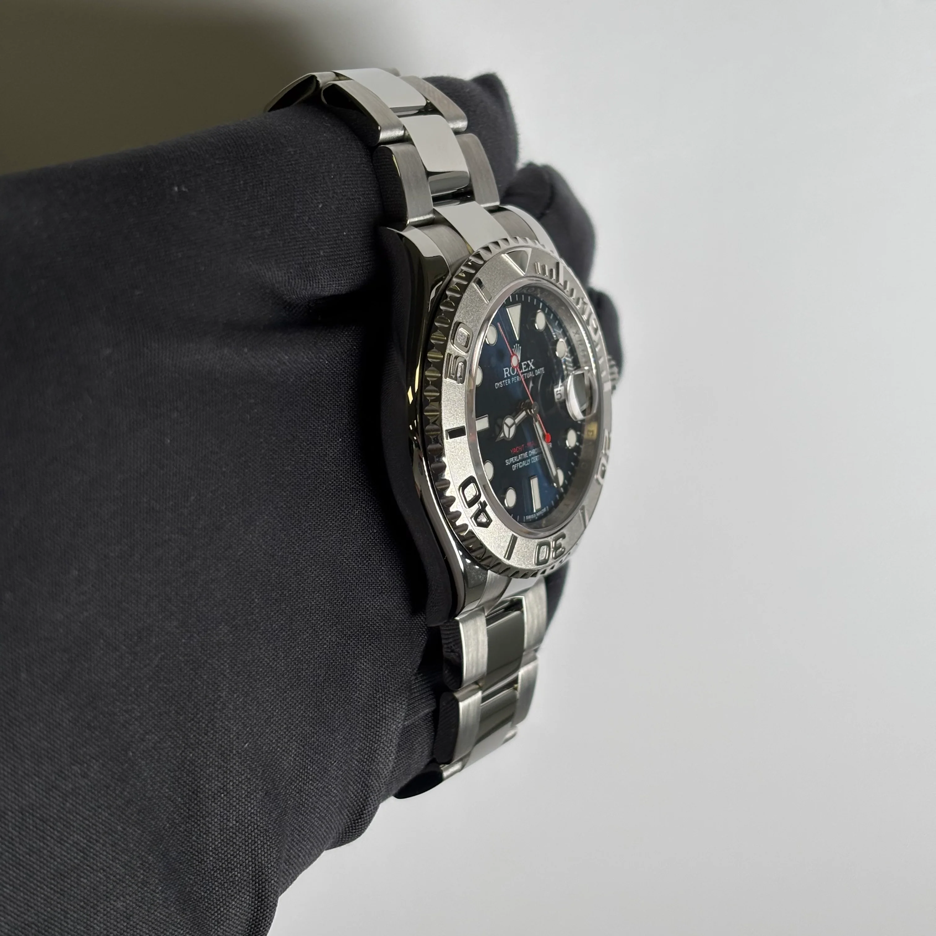 Rolex Yacht-Master 40mm Blue Dial Watch Ref# 116622 - Image 3