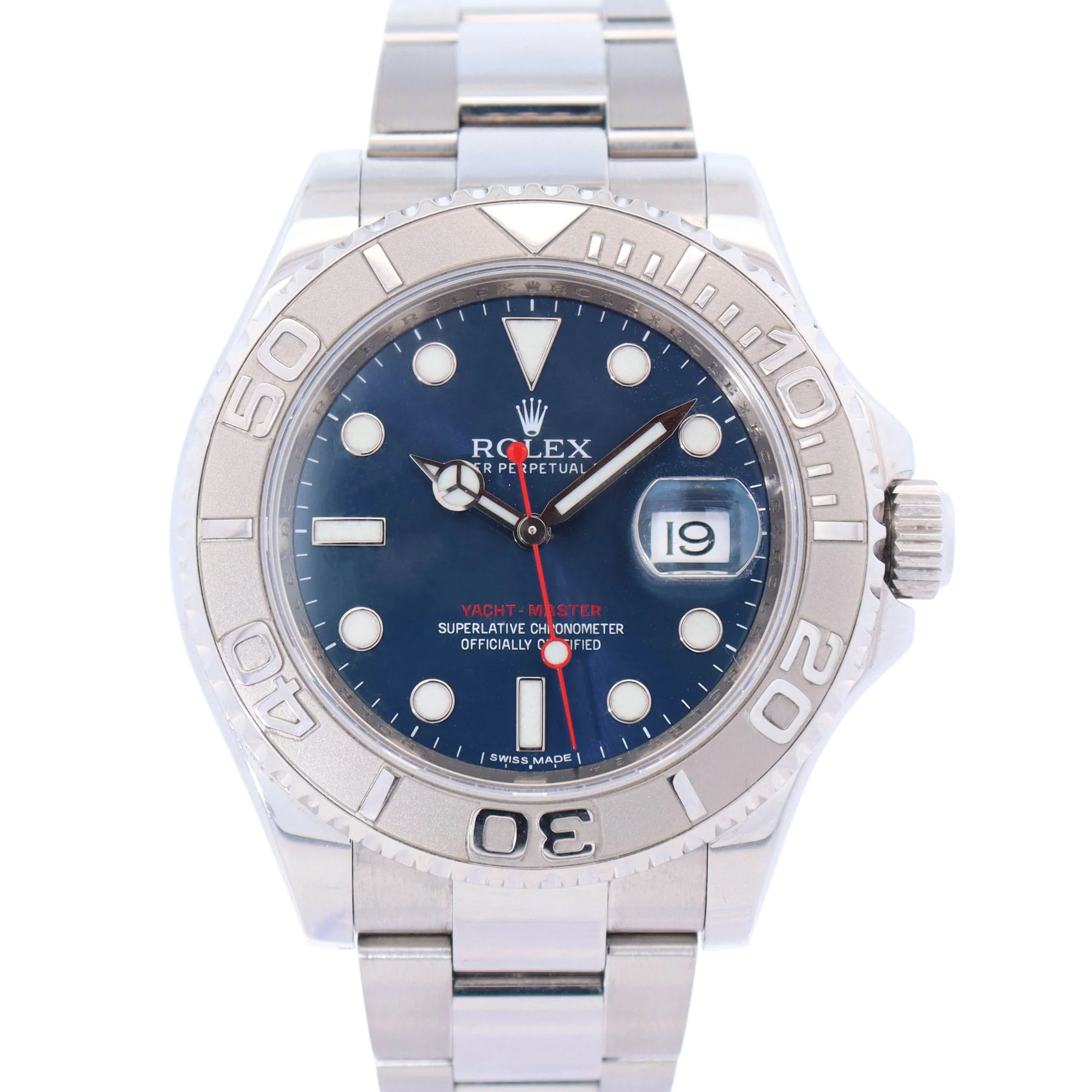 Rolex Yacht-Master 40mm Blue Dial Watch Ref# 116622
