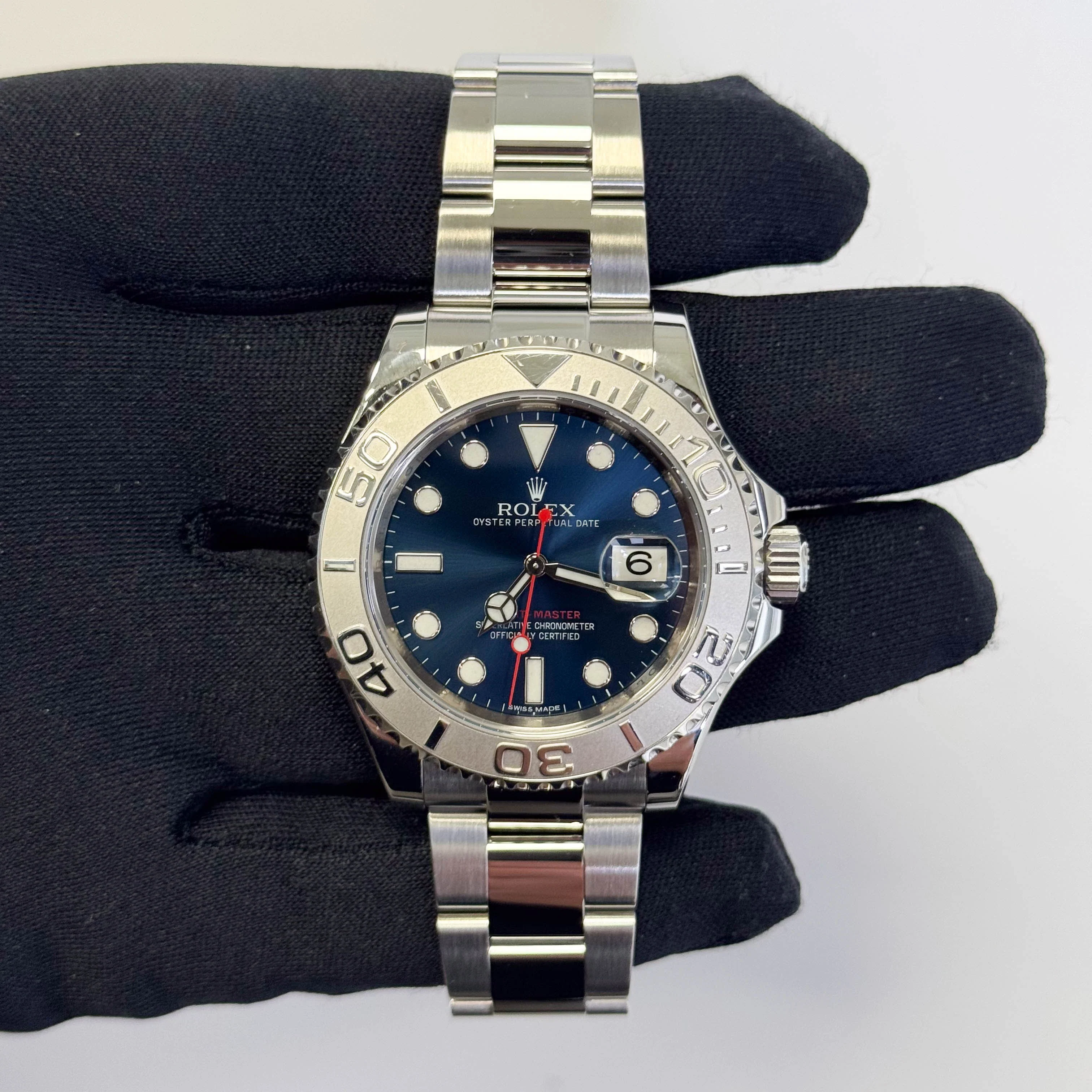 Rolex Yacht-Master 40mm Blue Dial Watch Ref# 116622 - Image 2