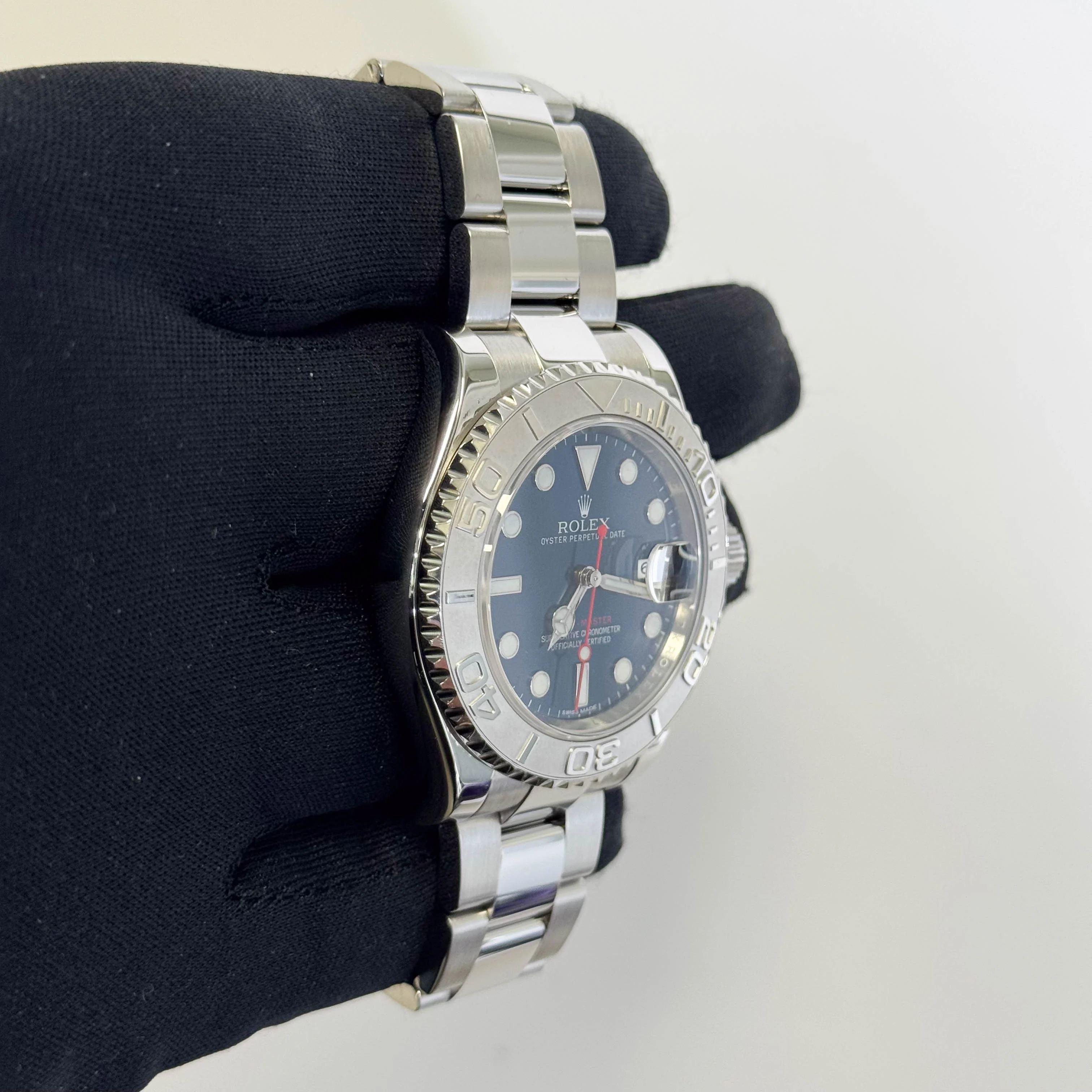 Rolex Yacht-Master 40mm Blue Dial Watch Ref# 116622 - Image 3