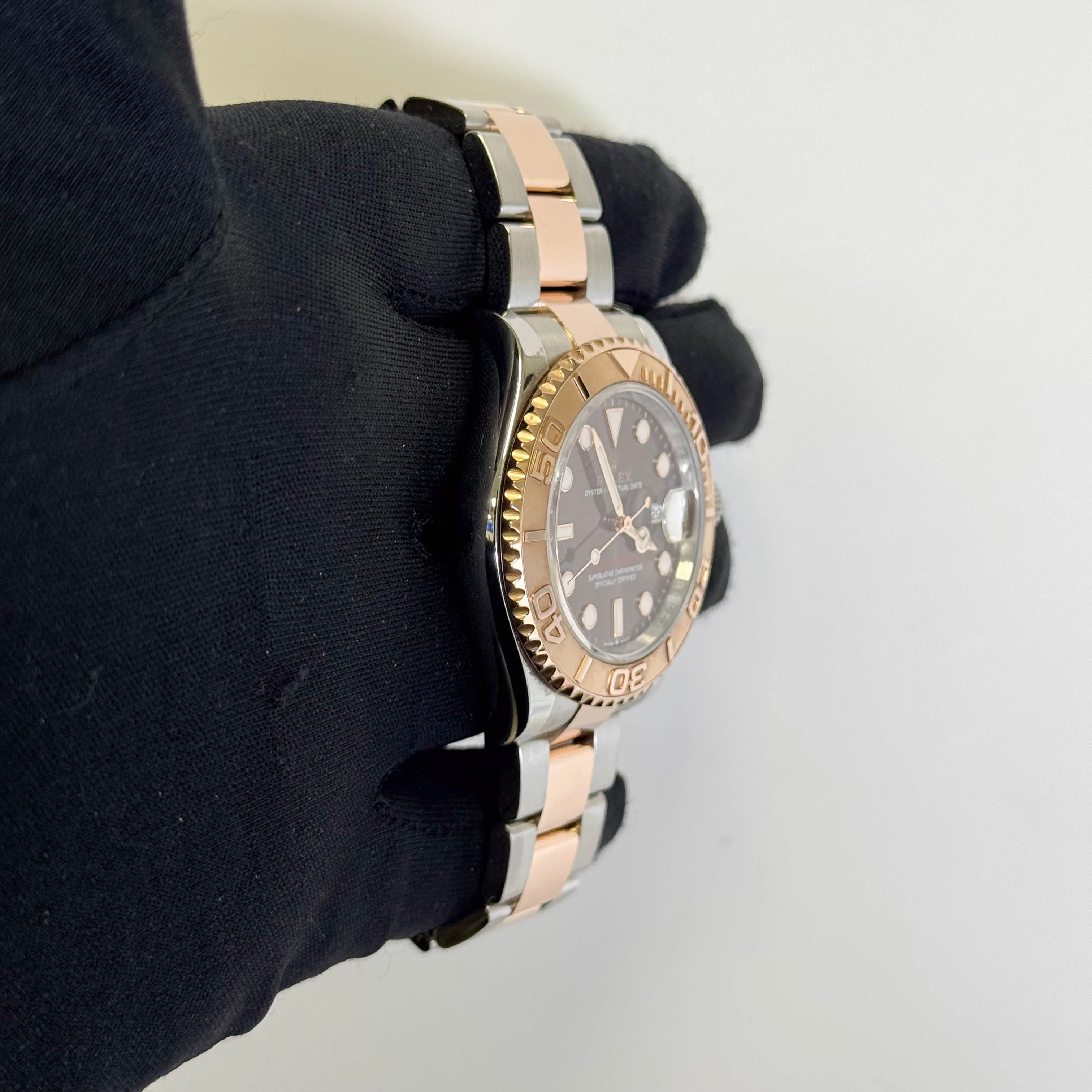 Rolex Yacht-Master 40mm Chocolate Dot Dial Watch Ref# 126621 - Image 3