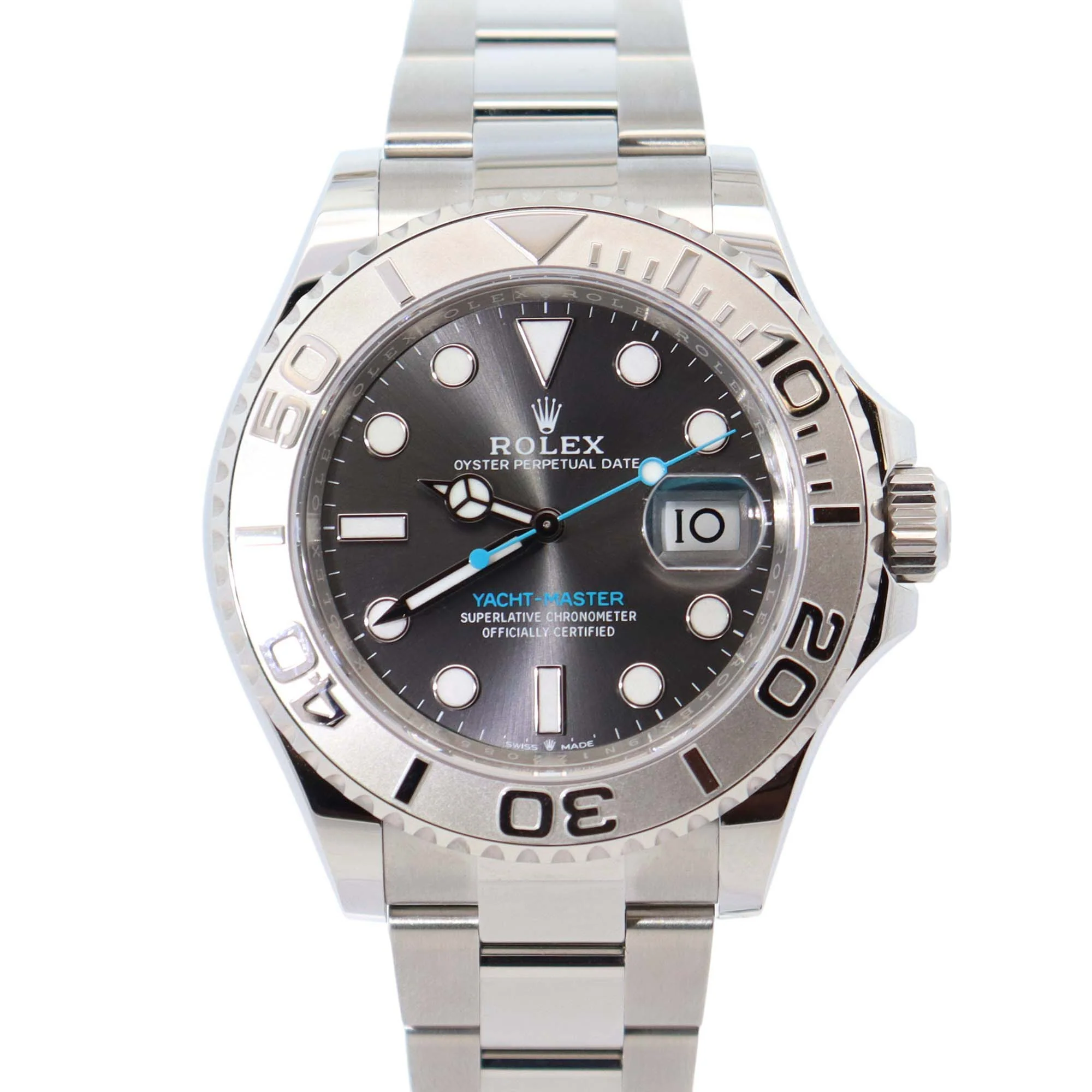 Rolex Yacht-Master 40mm Rhodium Dial Watch Ref# 126622