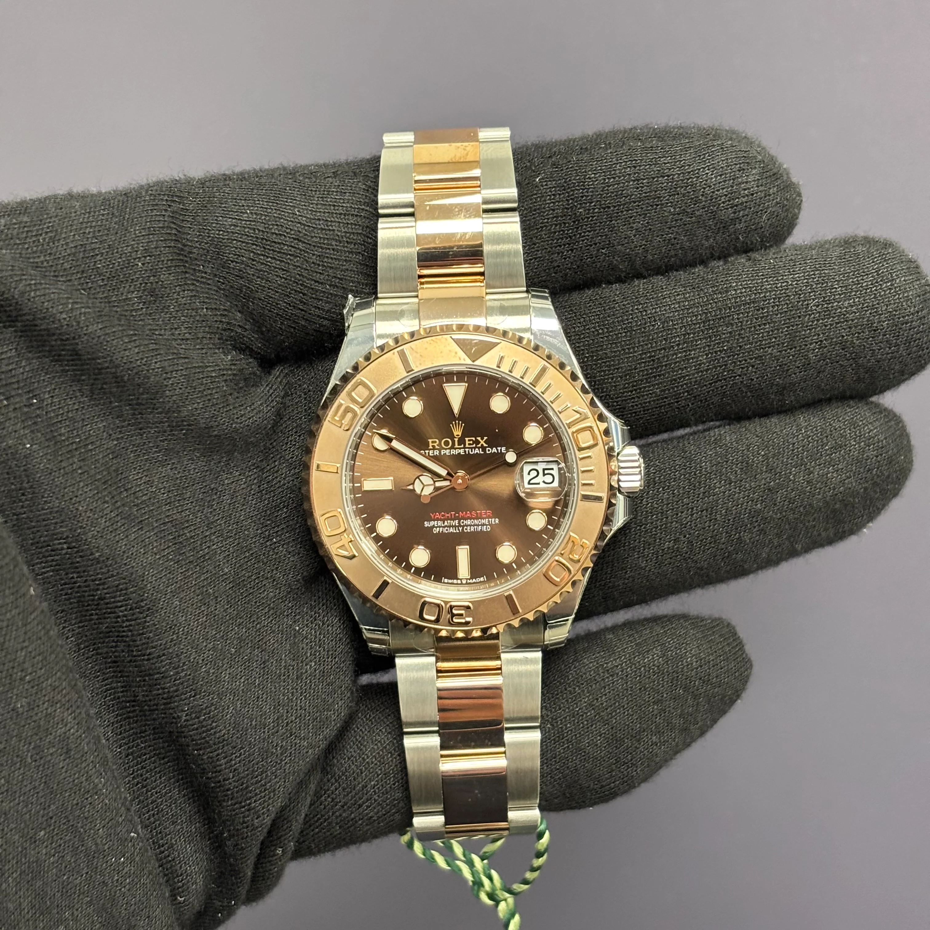 Rolex Yacht-Master 37mm Chocolate Dial Watch Ref# 268621 - Image 2