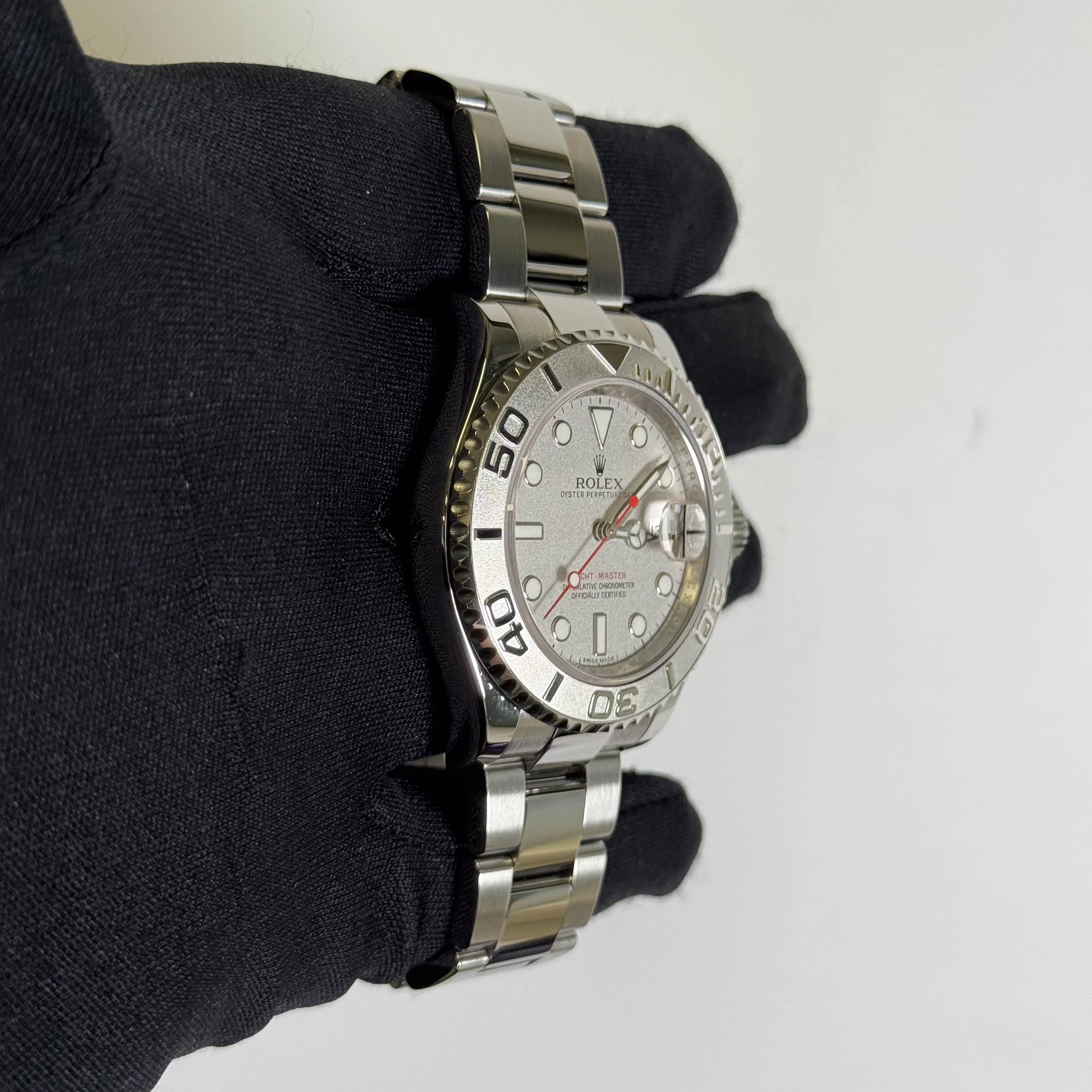 Rolex Yacht-Master 40mm Silver Dial Watch Ref# 116622 - Image 3