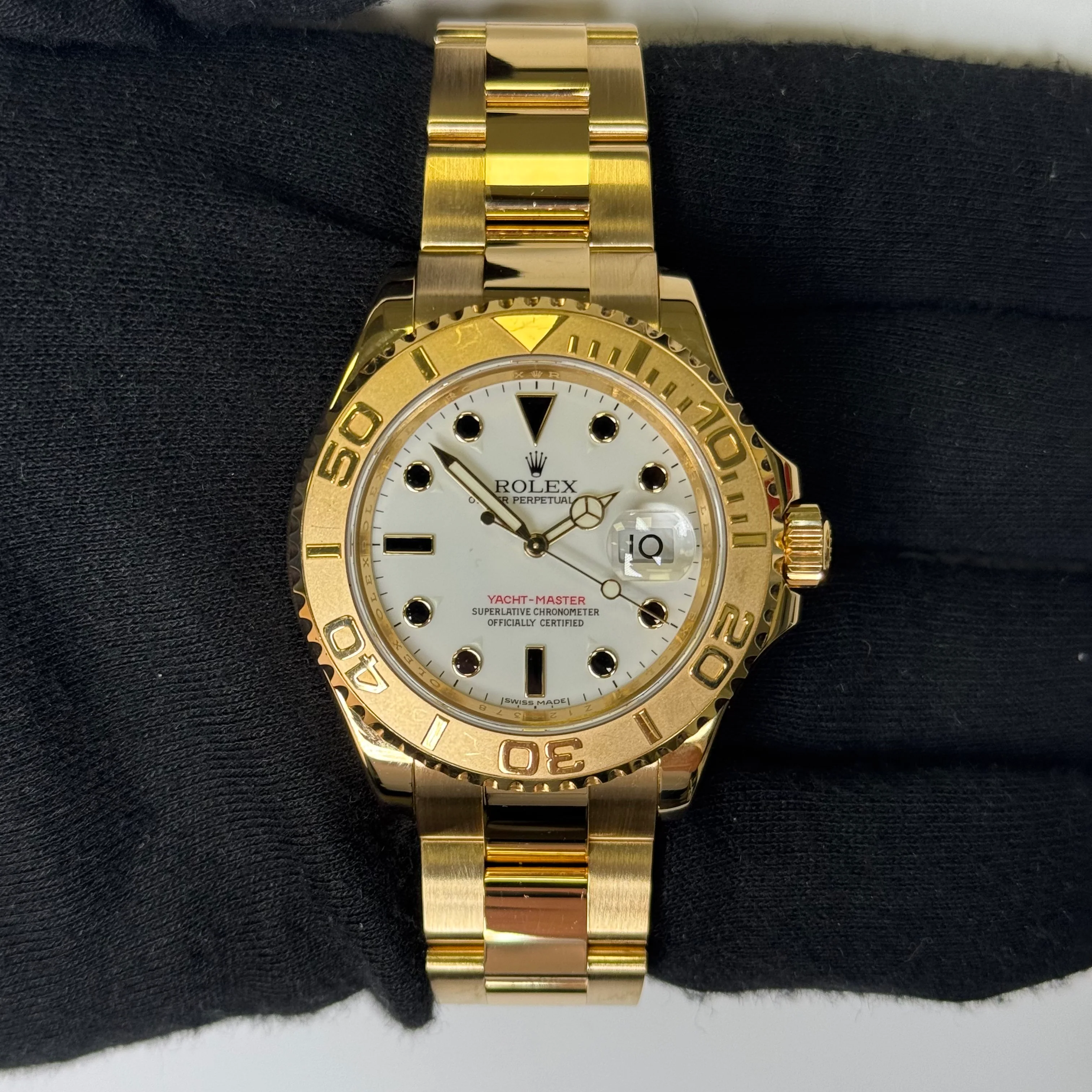 Rolex Yacht-Master 40mm White Dial Watch Ref# 16628 - Image 2