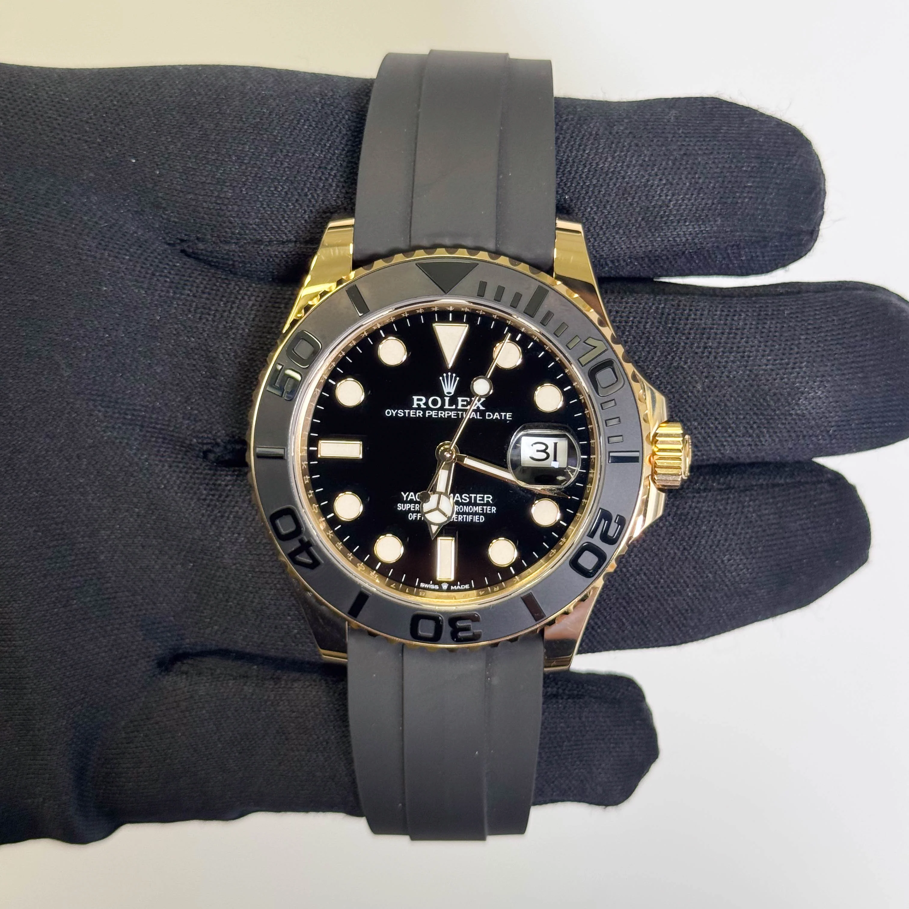 Rolex Yacht-Master 42mm Black Dial Watch Ref# 226658 - Image 2
