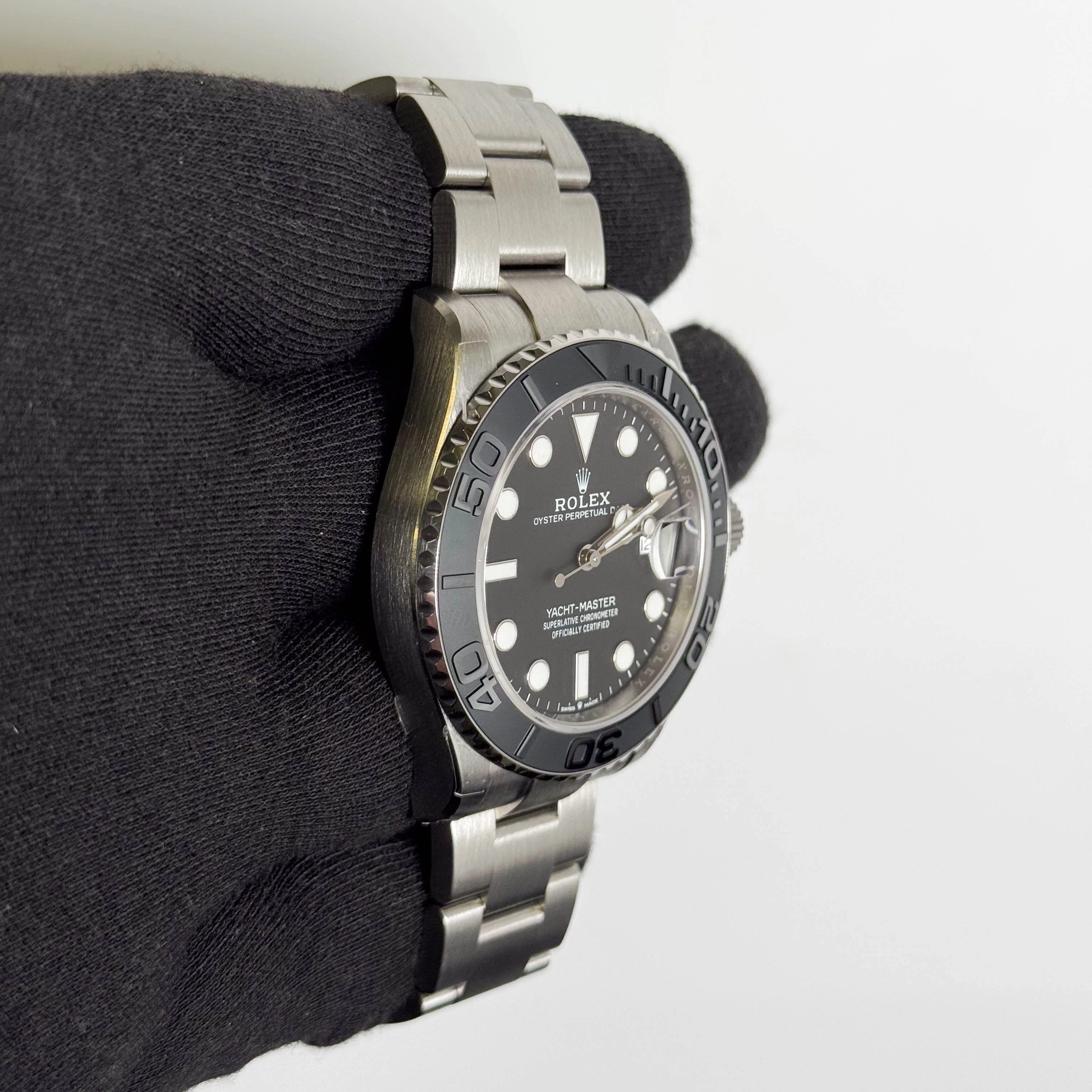 Rolex Yacht-Master 42mm Black Dial Watch Ref# 226627 - Image 3