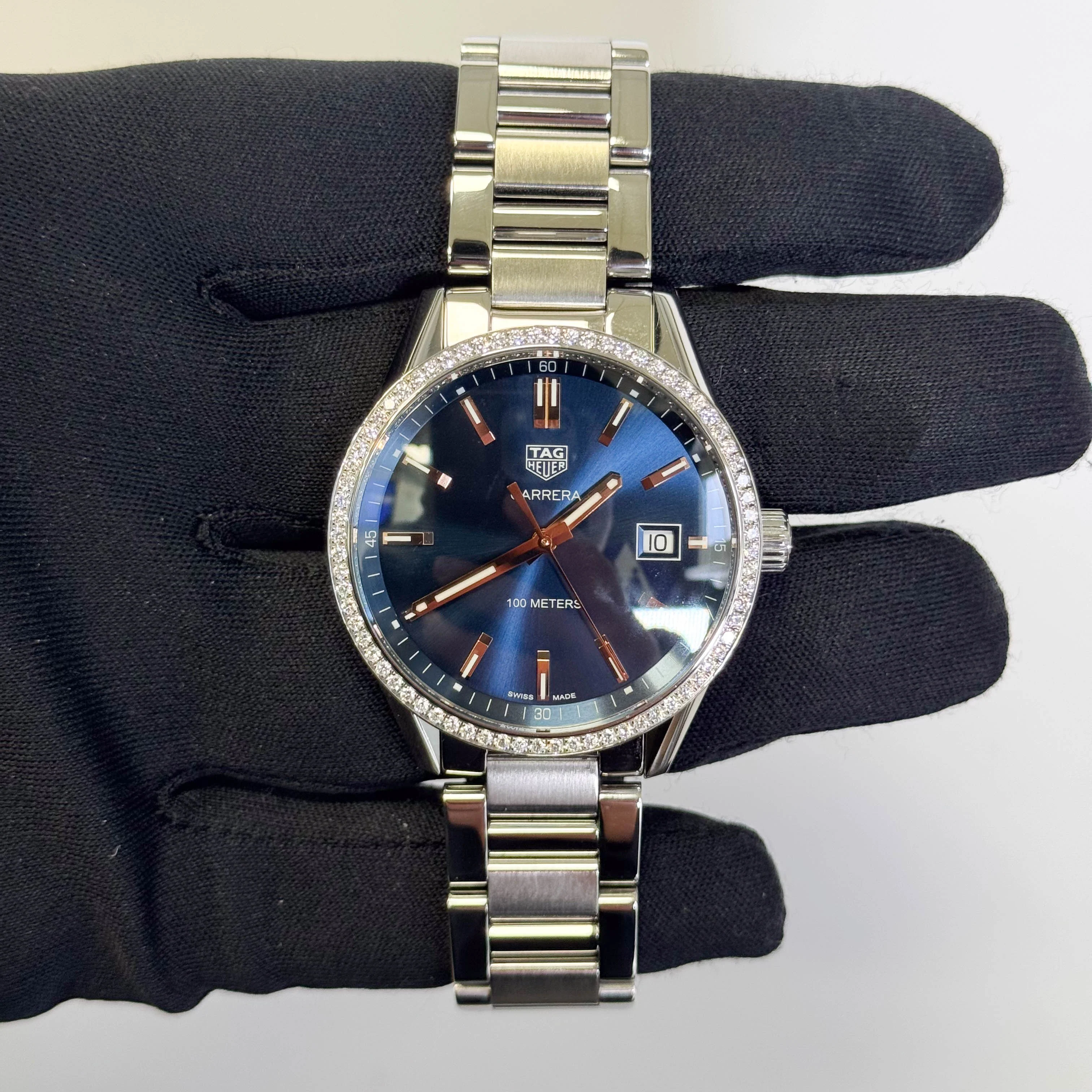Tag Heuer Carrera 40mm Blue Dial Watch Ref# WAR114.BA0601 - Image 2