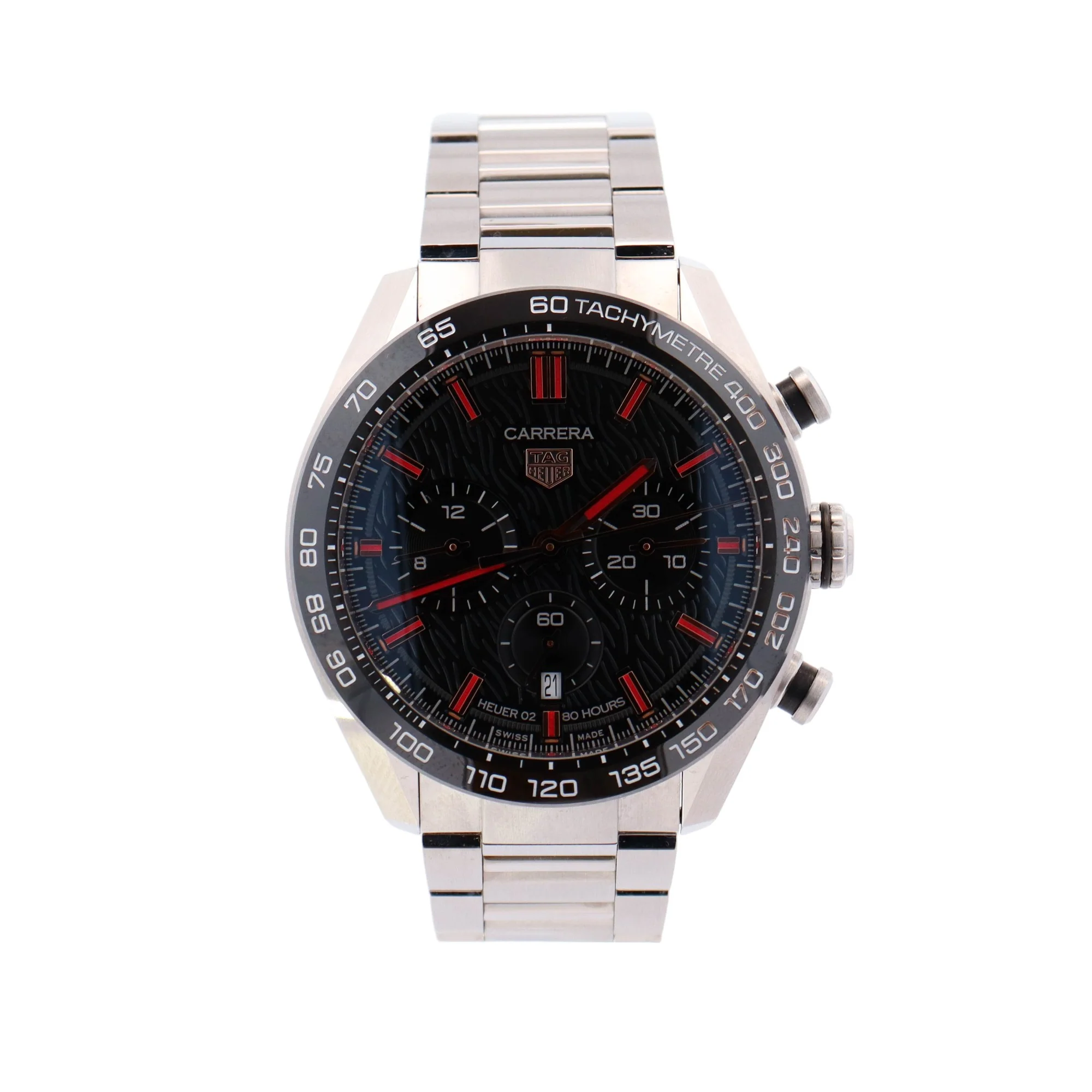 Tag Heuer Carrera "Year Of The Rabbit"  44mm Stainless Steel Black Stick Dial Watch Reference# CBN2A1L.FC6521