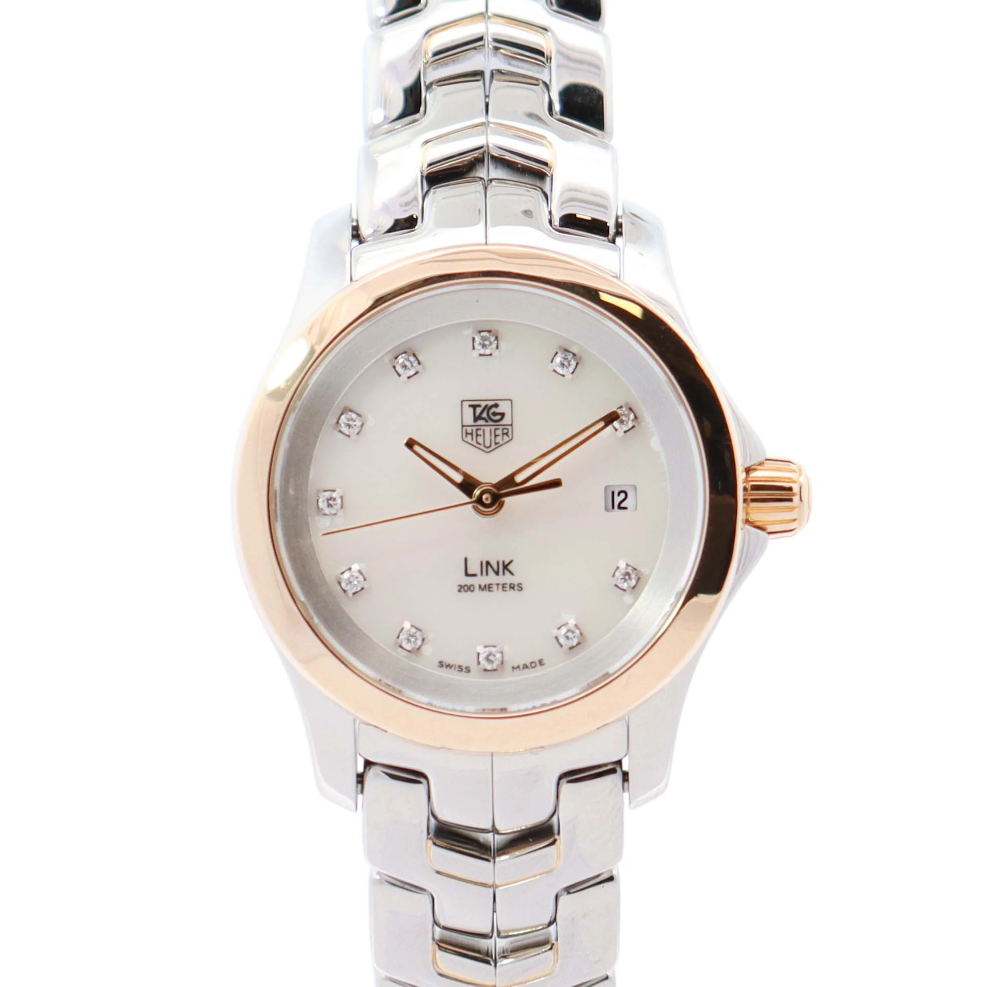 Tag Heuer Link 27mm MOP Dial Watch Ref# WJF1353