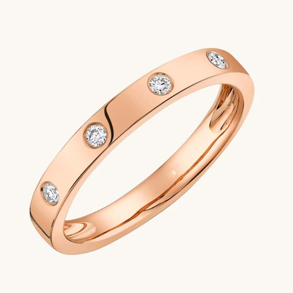 The Cassie Inlay Diamond Band - Image 4